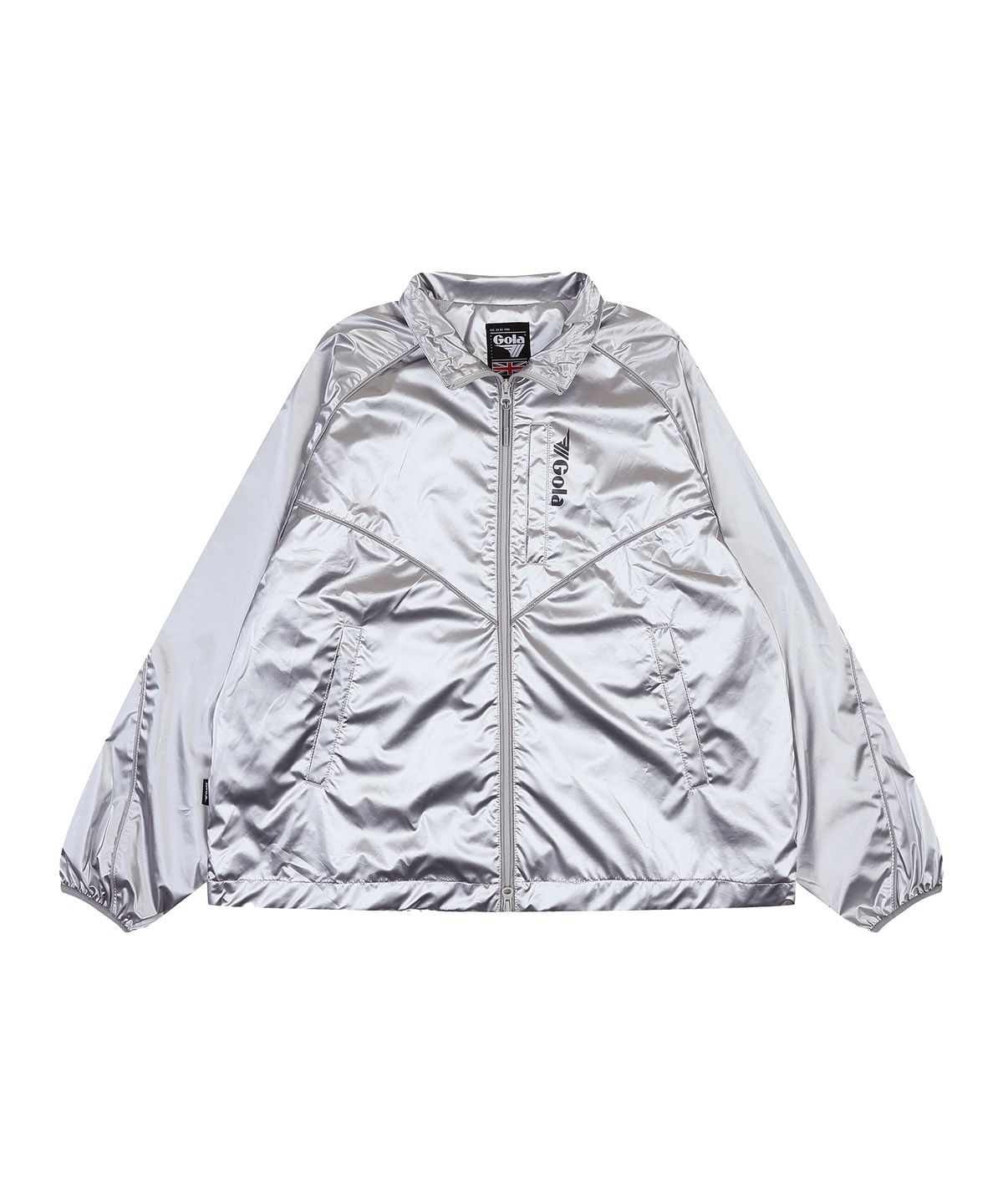 골라(GOLA) GLOSSY WOVEN JUMPER [SILVER]