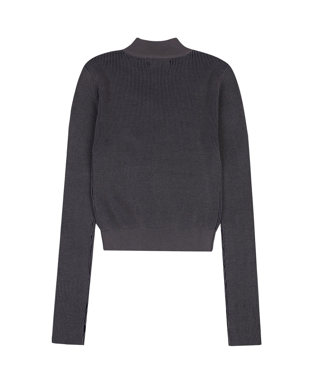 골라(GOLA) W TWO TONE KNIT PULLOVER [CHARCOAL]