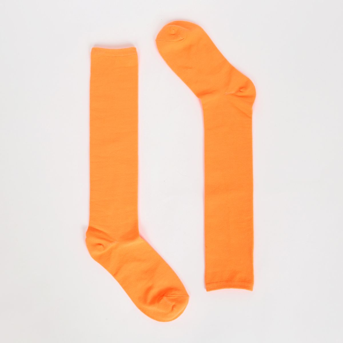 삭스에이(SOCKSA) [2PACK] 무지 형광 네온 니삭스 4색상
