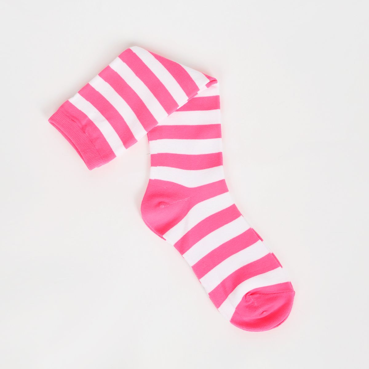 삭스에이(SOCKSA) [2PACK] 스트라이프 형광 네온 무지개 레인보우 니삭스 9 색상