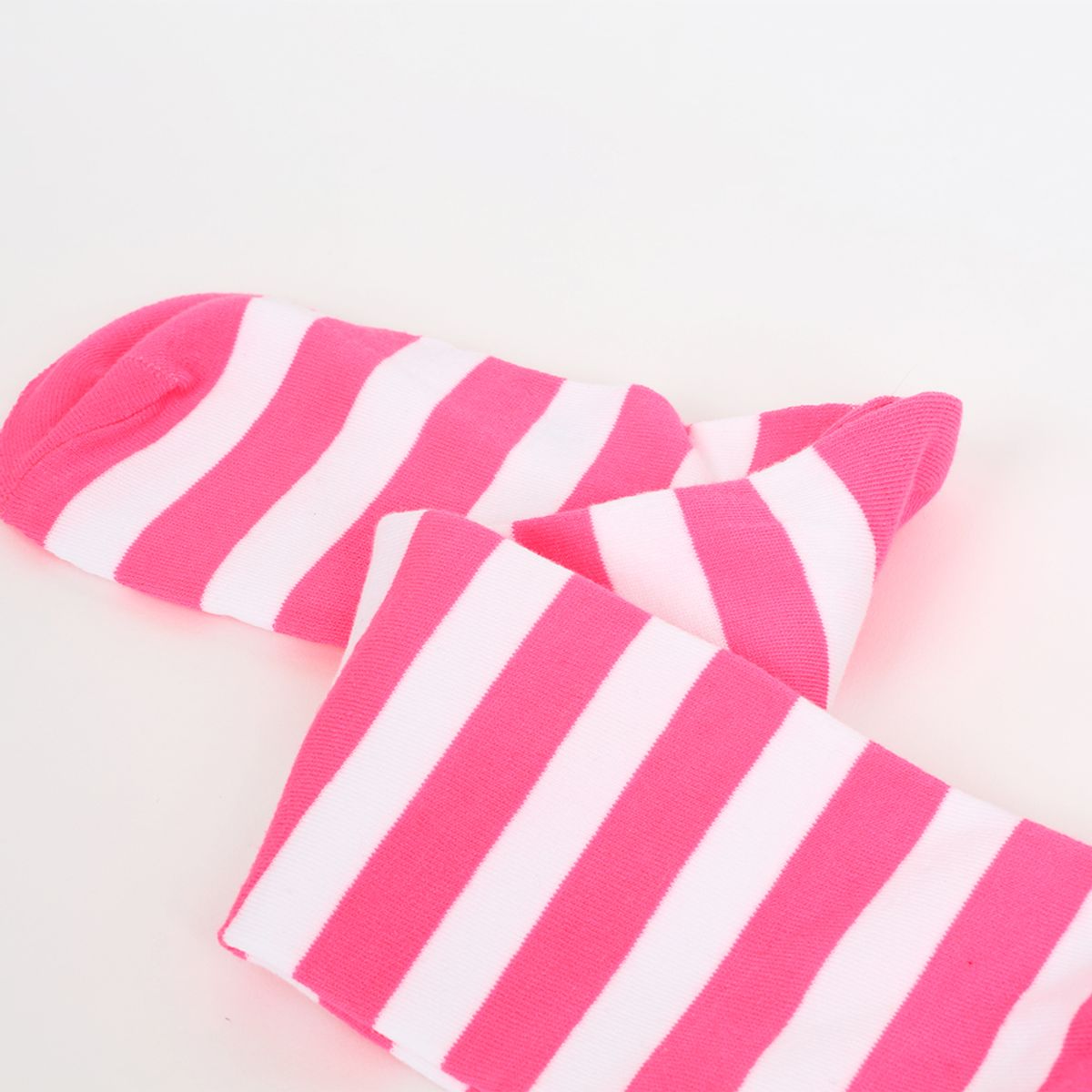 삭스에이(SOCKSA) [2PACK] 스트라이프 형광 네온 무지개 레인보우 니삭스 9 색상