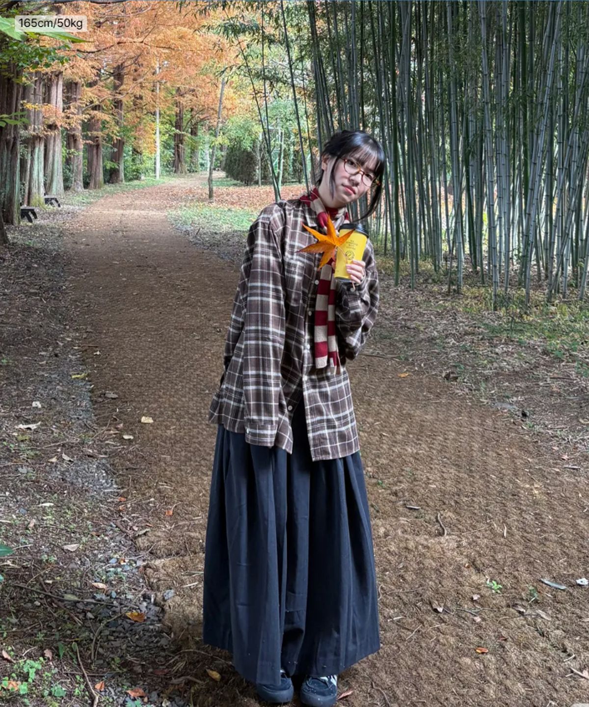 누빈다(NUBINDA) 빈티지 포레스트 체크 셔츠 [브라운]