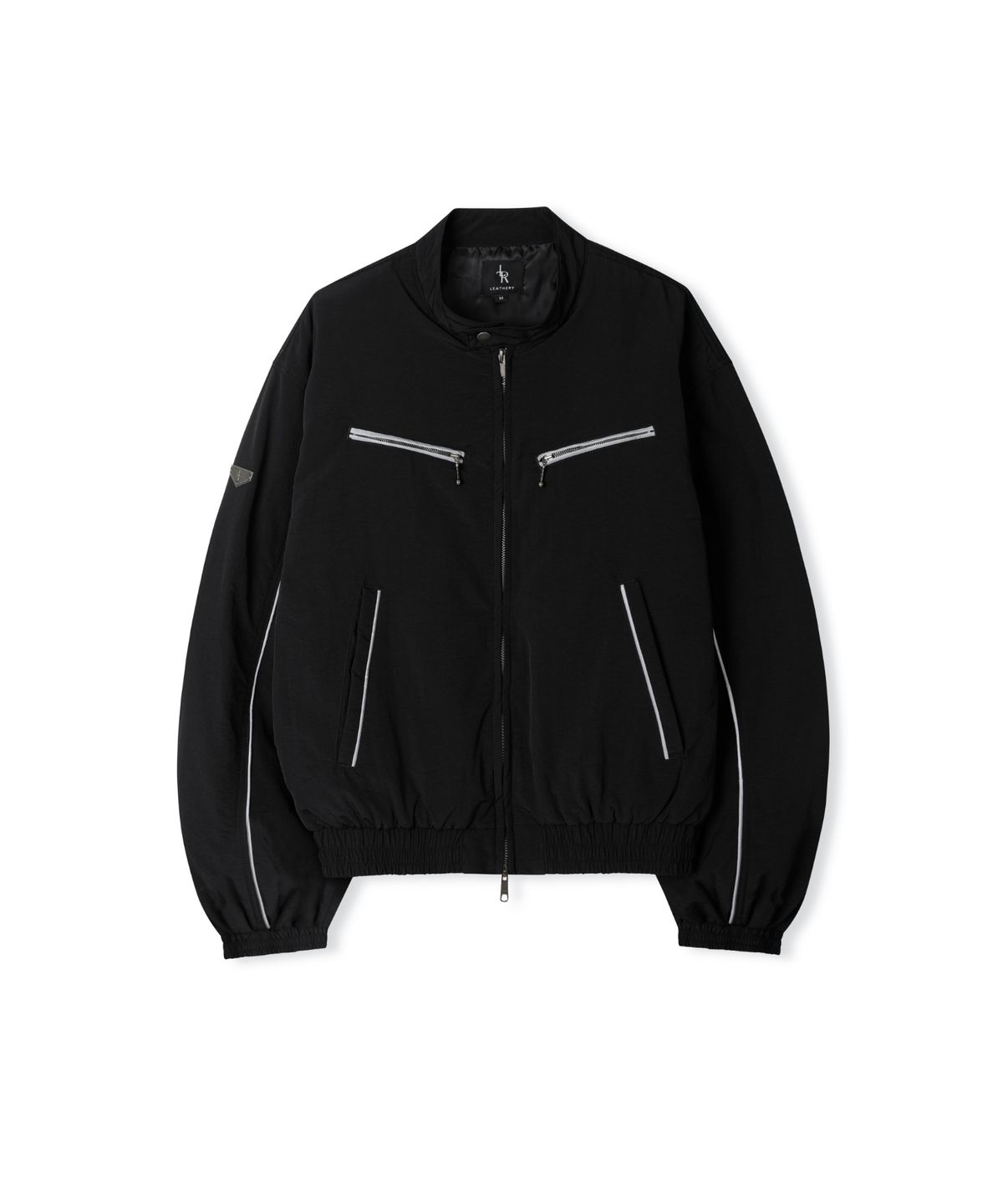 레더리(LEATHERY) 스플릿 나일론 자켓 [BLACK]