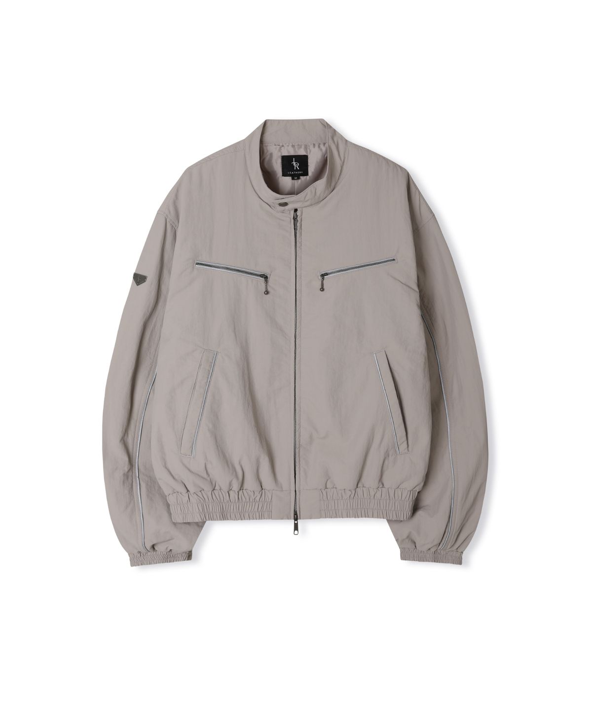 레더리(LEATHERY) 스플릿 나일론 자켓 [BLACK]