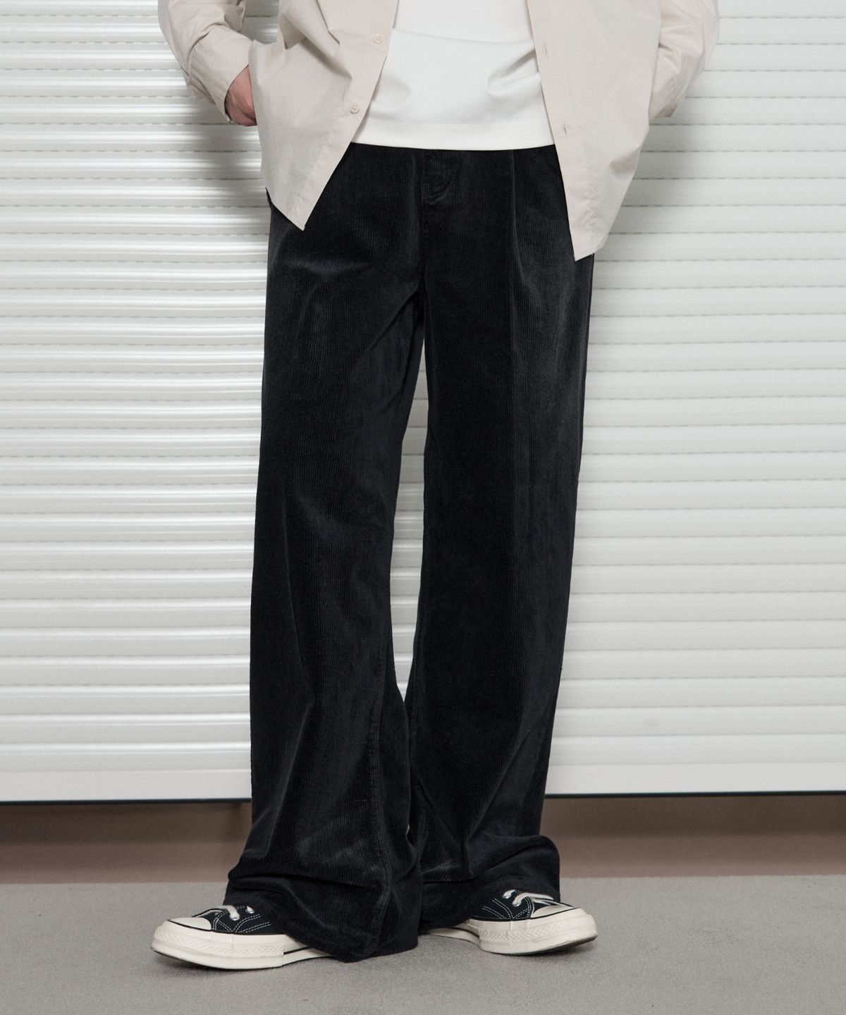 레더리(LEATHERY) 워시드 코듀로이 팬츠 [KHAKI]