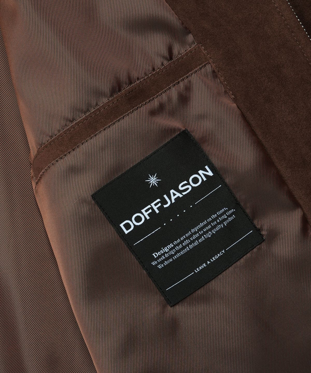 도프제이슨(DOFFJASON) 오버핏 풀업 스웨이드 싱글 자켓 MOCHA