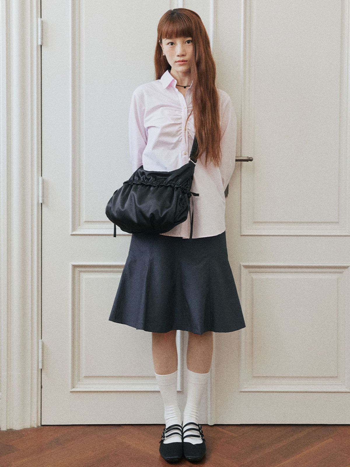 하이칙스(HIGH CHEEKS) Shirring Hobo Bag (2way)_2COLORS_HC2478BG003M