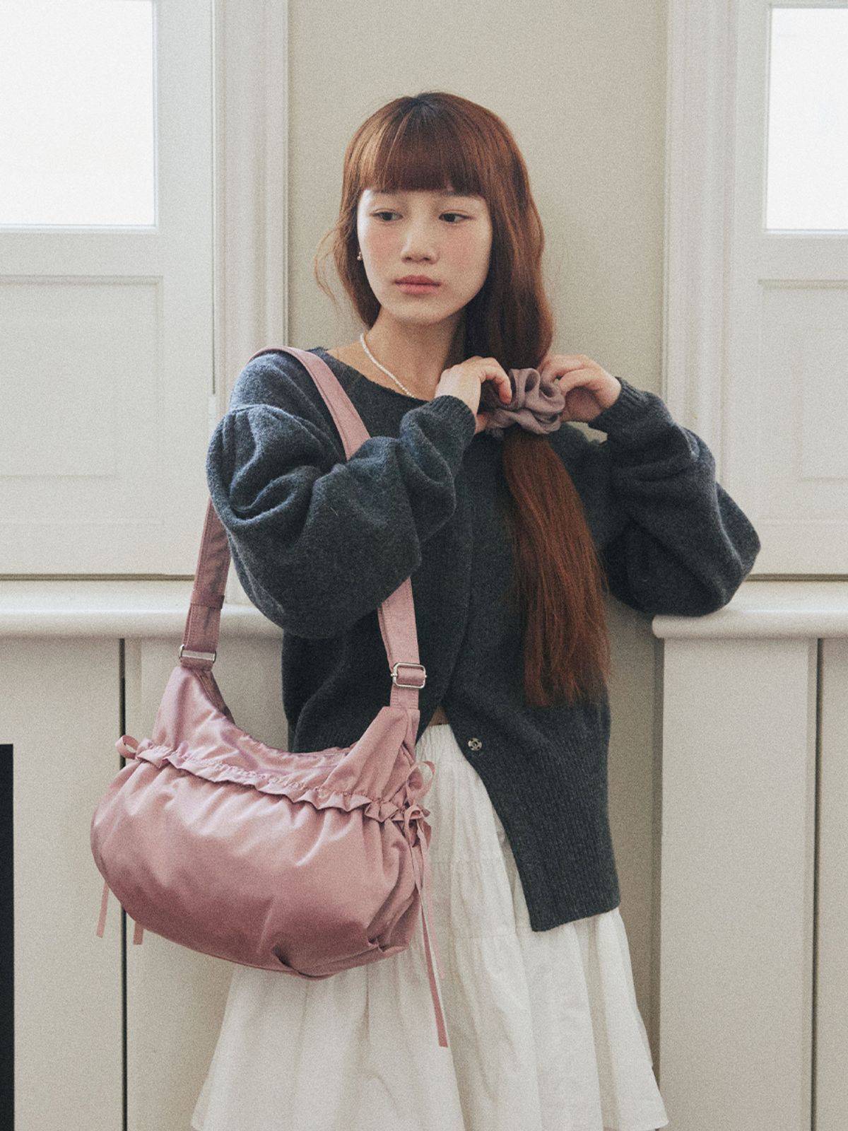 하이칙스(HIGH CHEEKS) Shirring Hobo Bag (2way)_2COLORS_HC2478BG003M