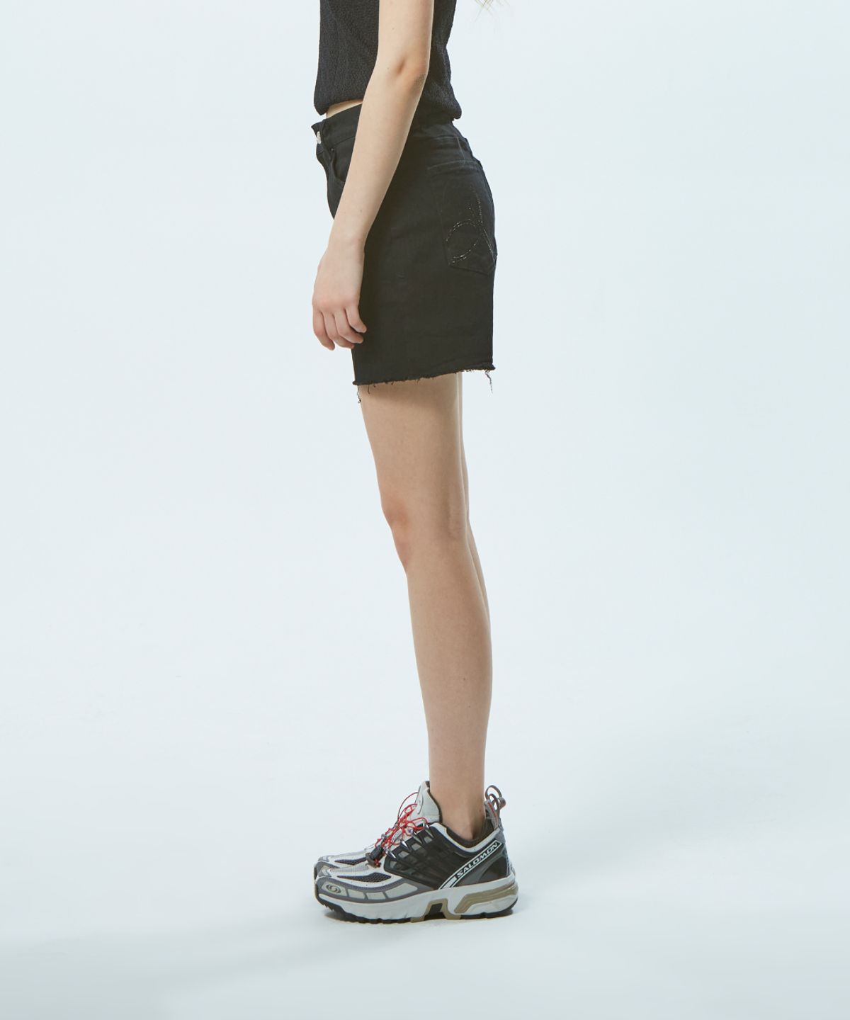 진바비(JINBARBIE) 빈티지 숏팬츠 블랙