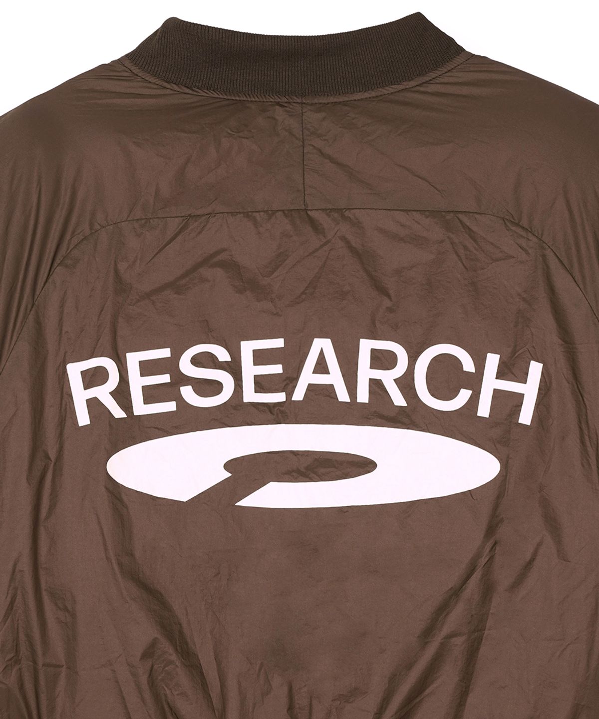 에프디알(FDR) Reversible Glossy Crop Short Puffer Brown