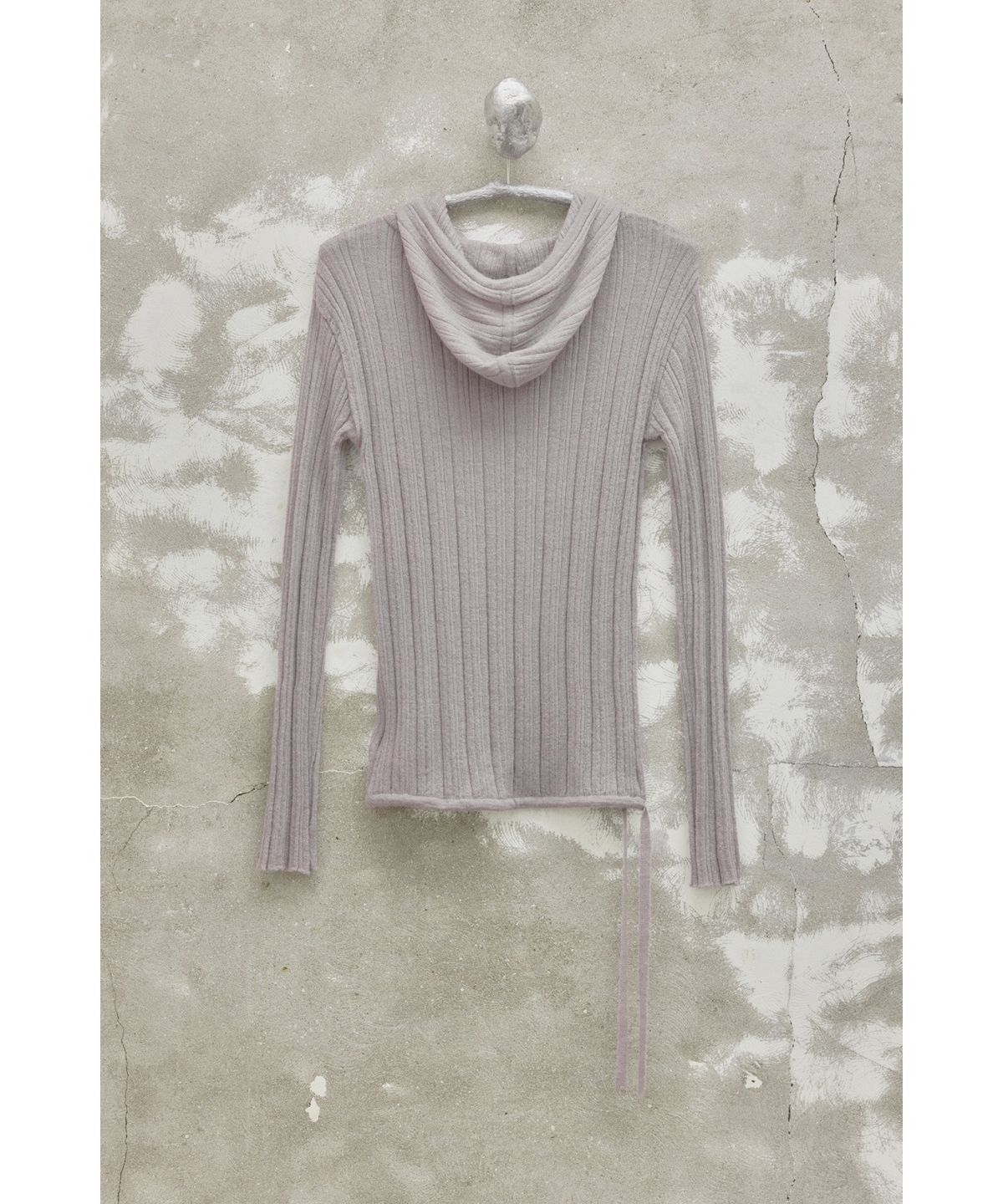유스(YOUTH) Hooded Knit Top - Lavender