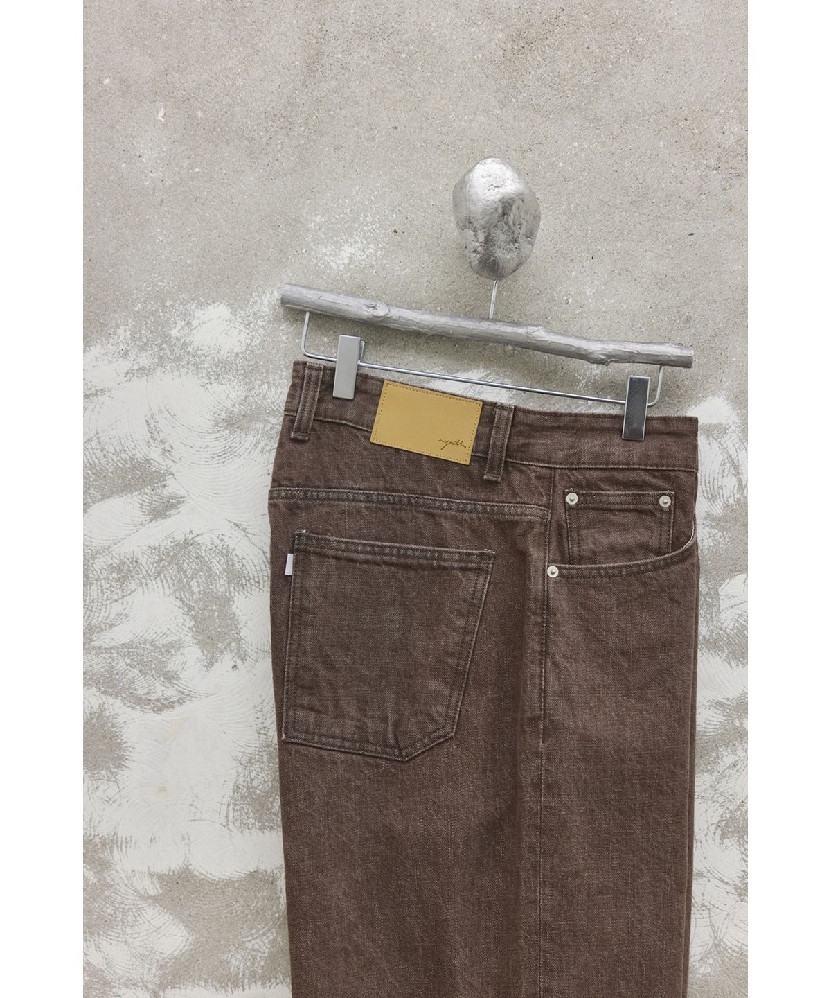 유스(YOUTH) Straight Denim Pants - Brown