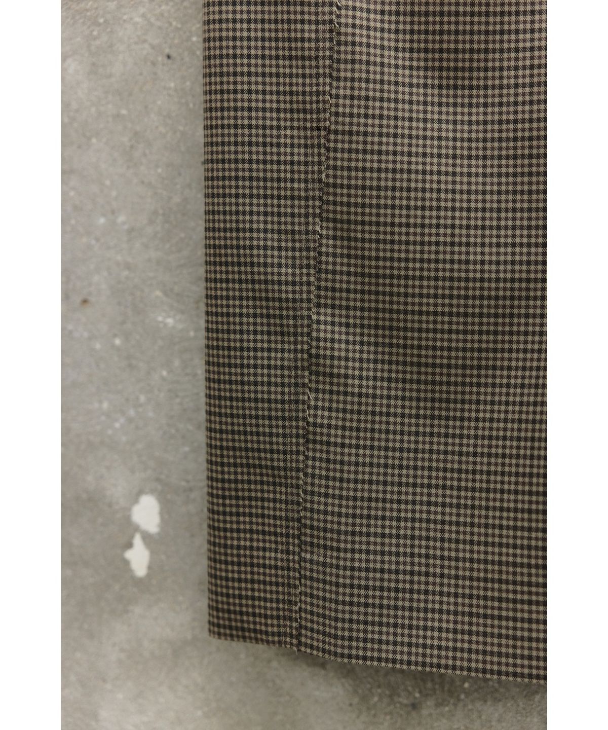 유스(YOUTH) Triple Stitch Wide Trousers - Brown check