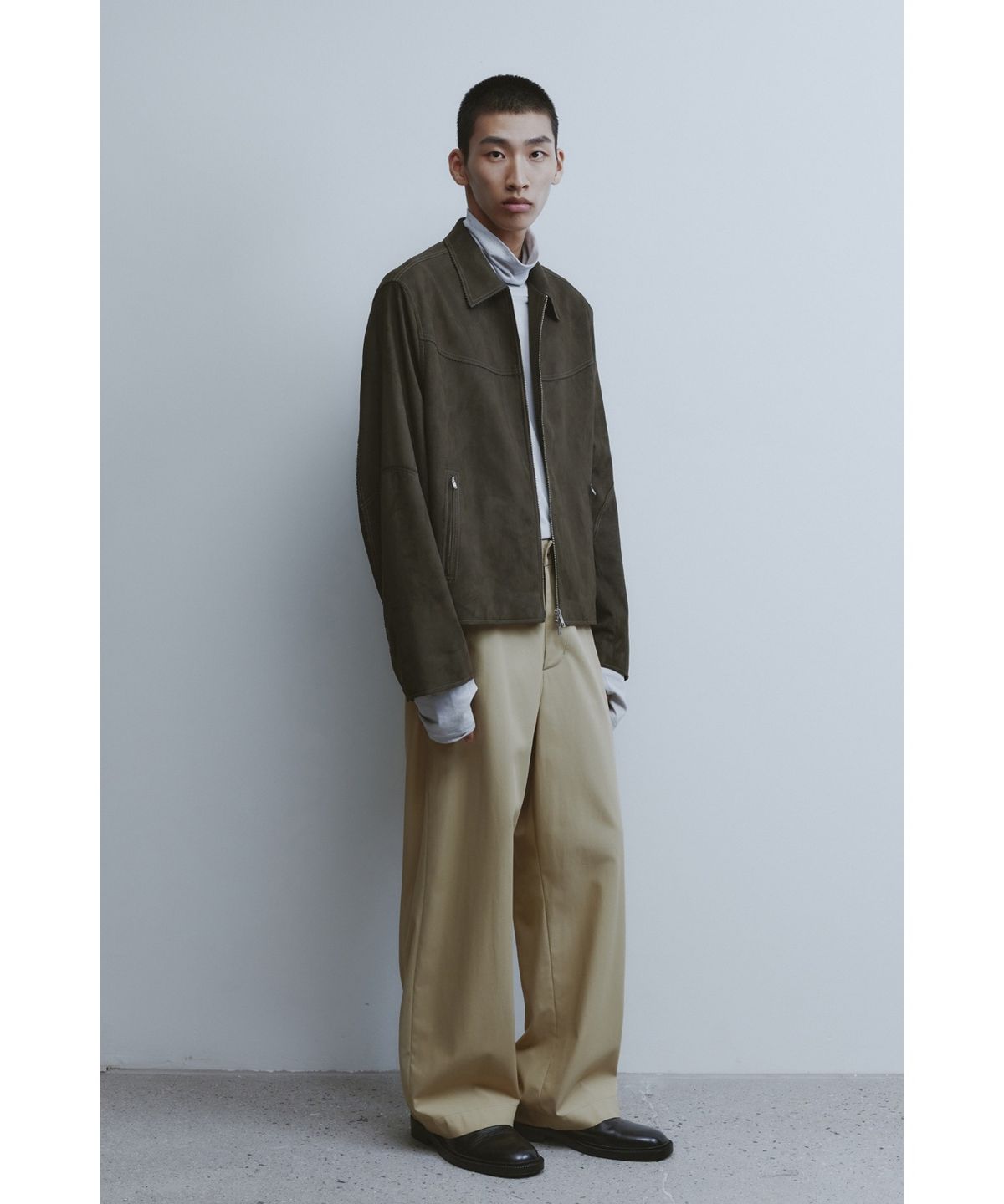 유스(YOUTH) Wide Chino Pants - Beige