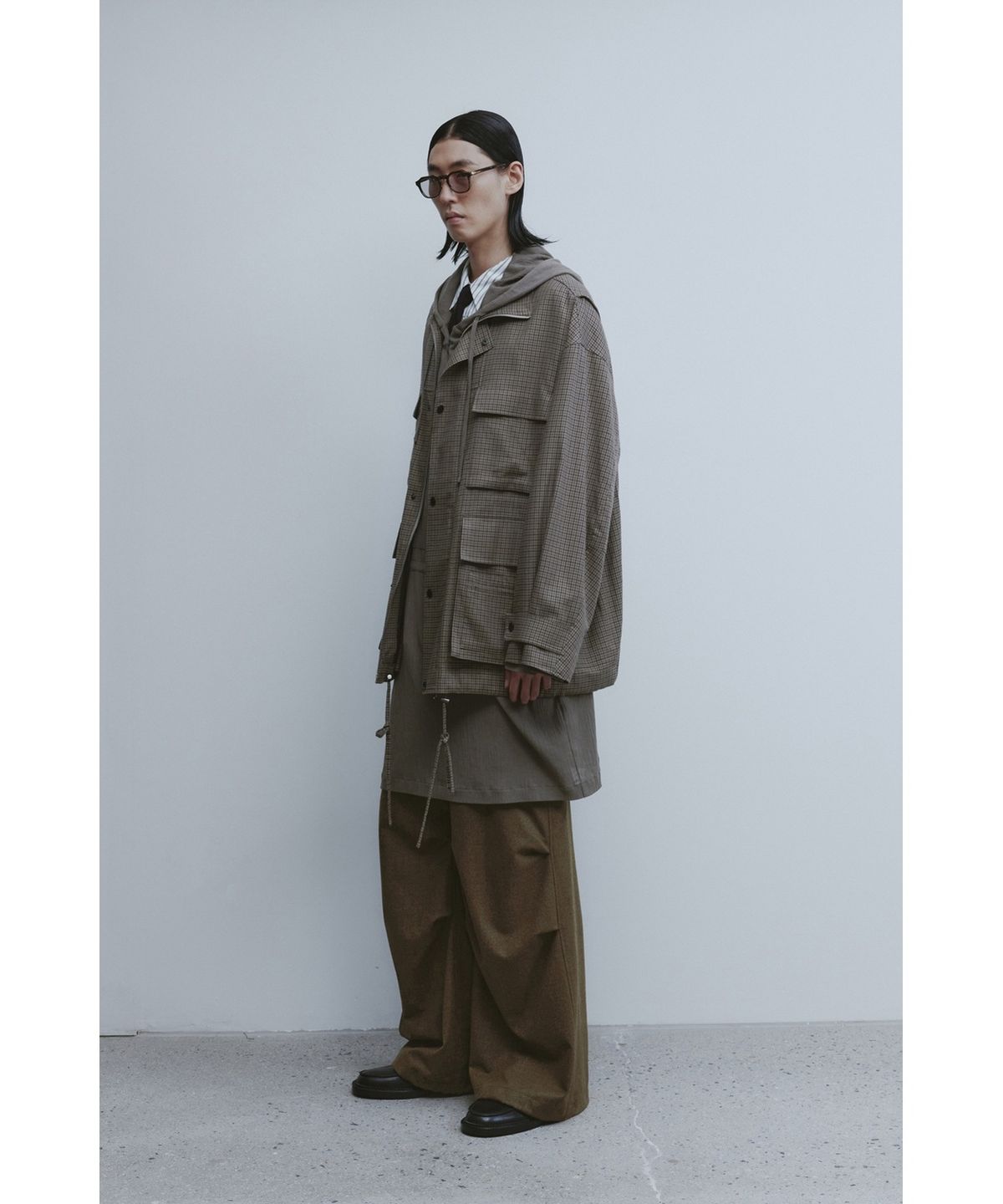 유스(YOUTH) Strap Wide Cargo Pants - Beige