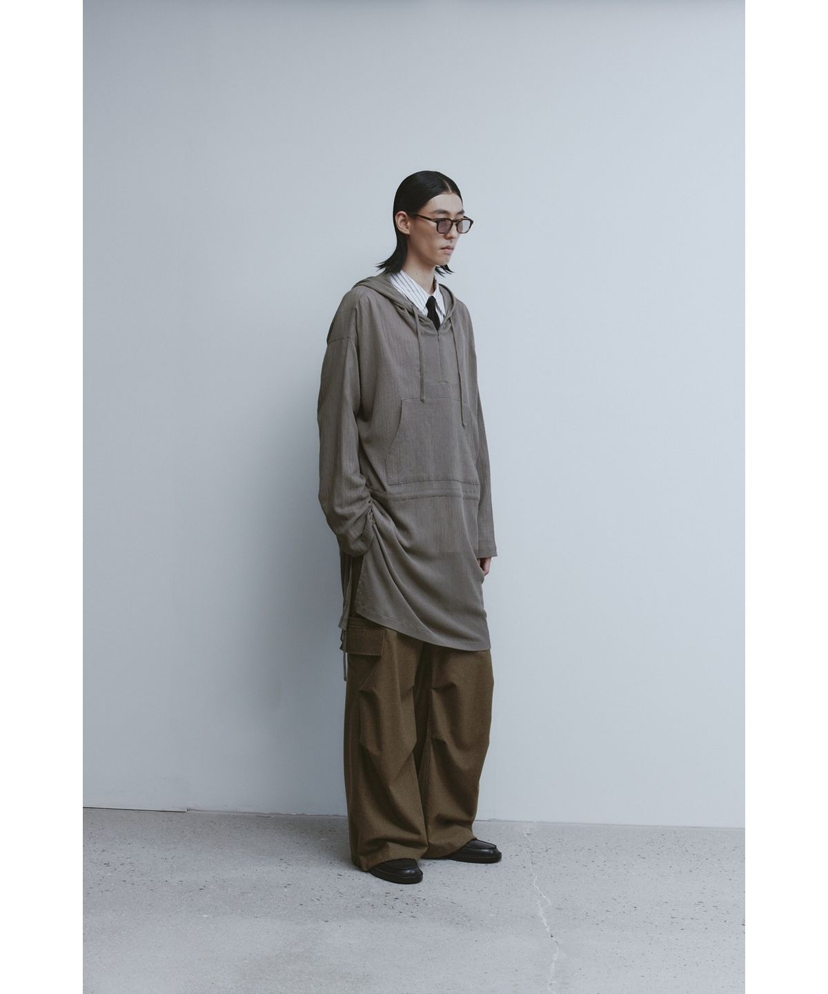 유스(YOUTH) Strap Wide Cargo Pants - Beige