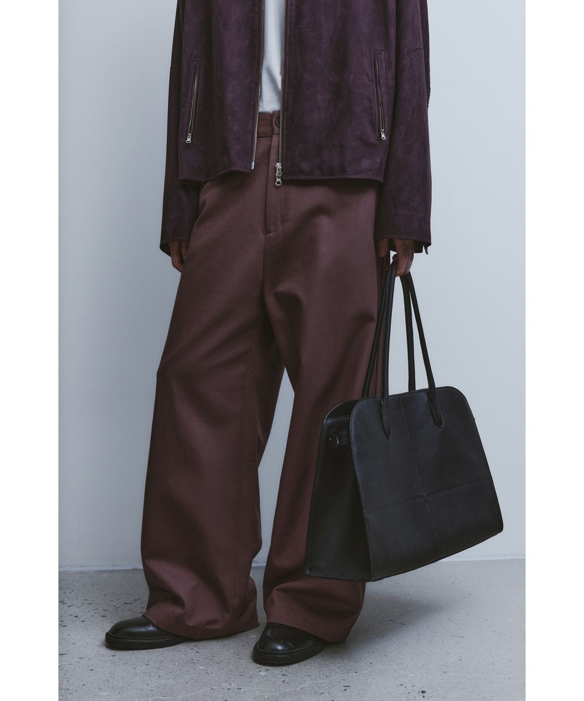 유스(YOUTH) Double Trimming Wide Pants - Purple