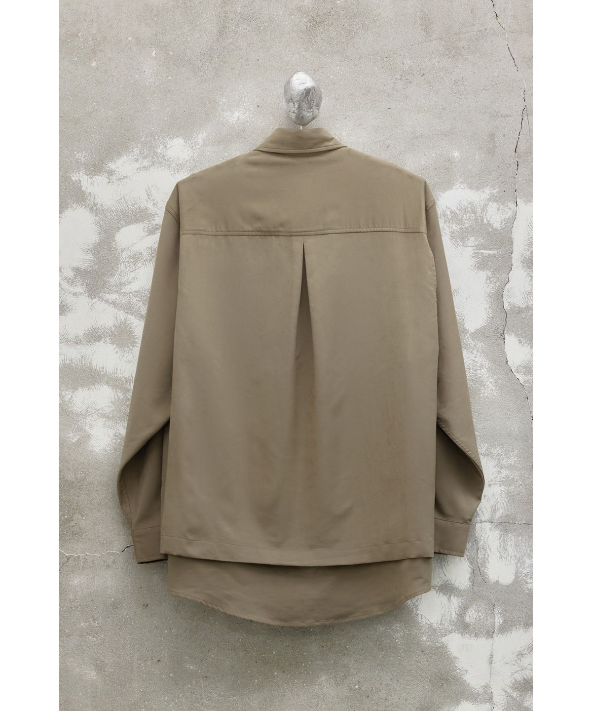 유스(YOUTH) Faux Suede Layered Shirt - Brown
