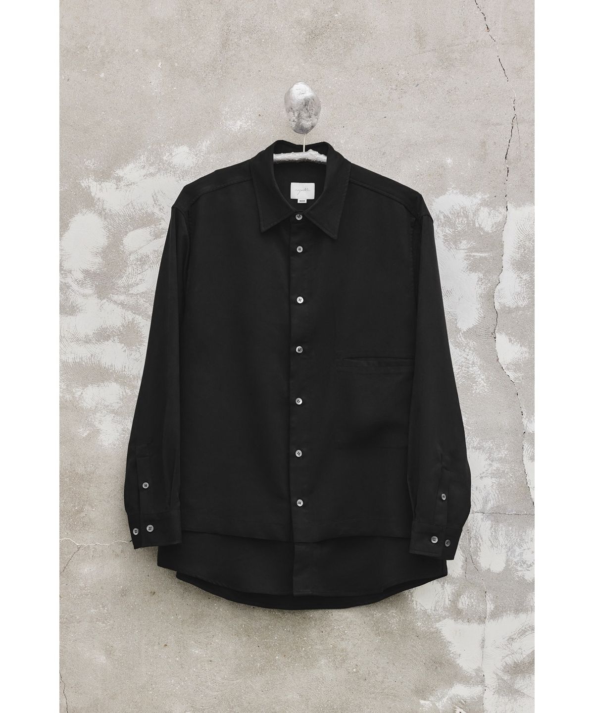 유스(YOUTH) Faux Suede Layered Shirt - Black
