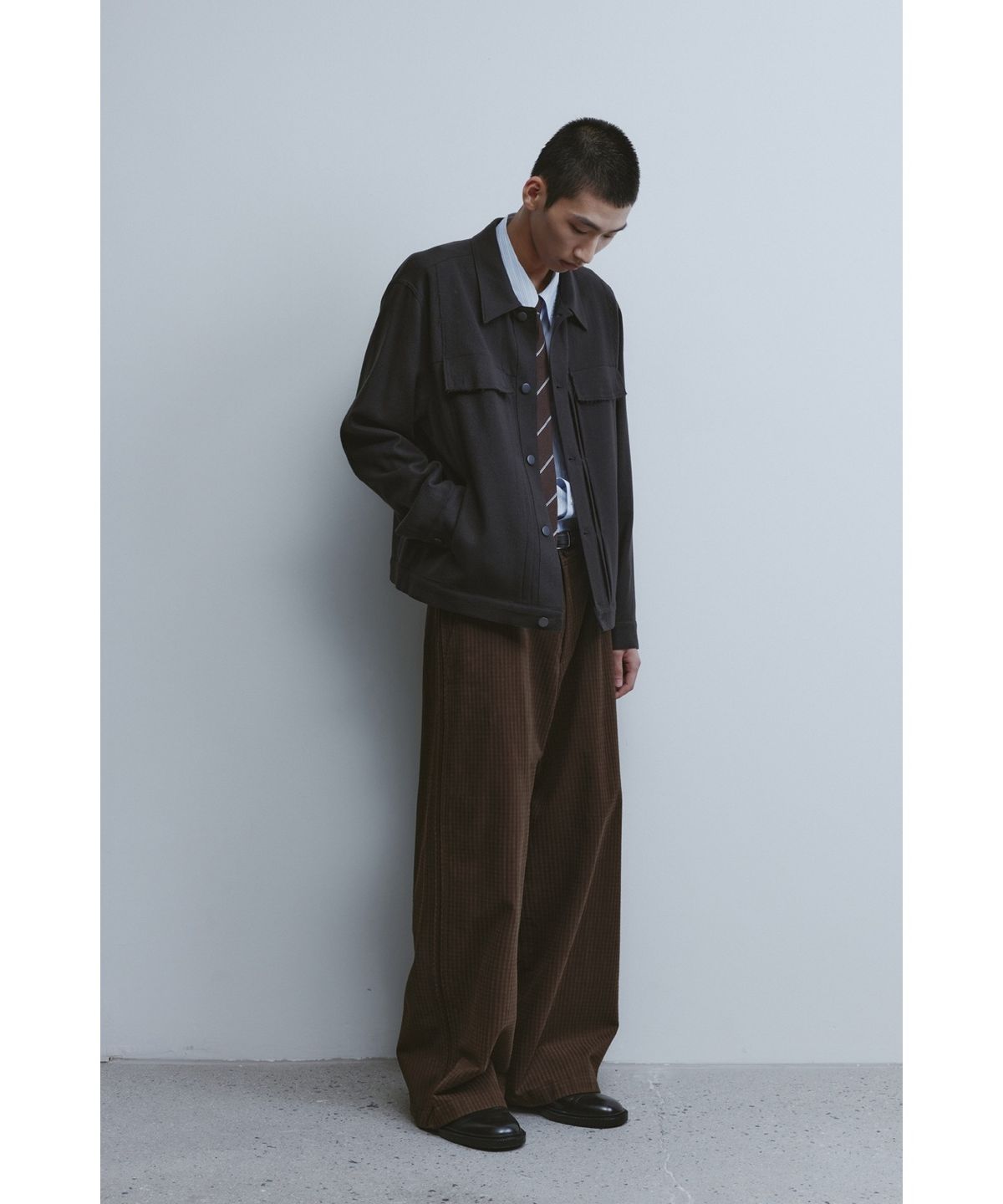 유스(YOUTH) Trucker Jacket - Charcoal Grey