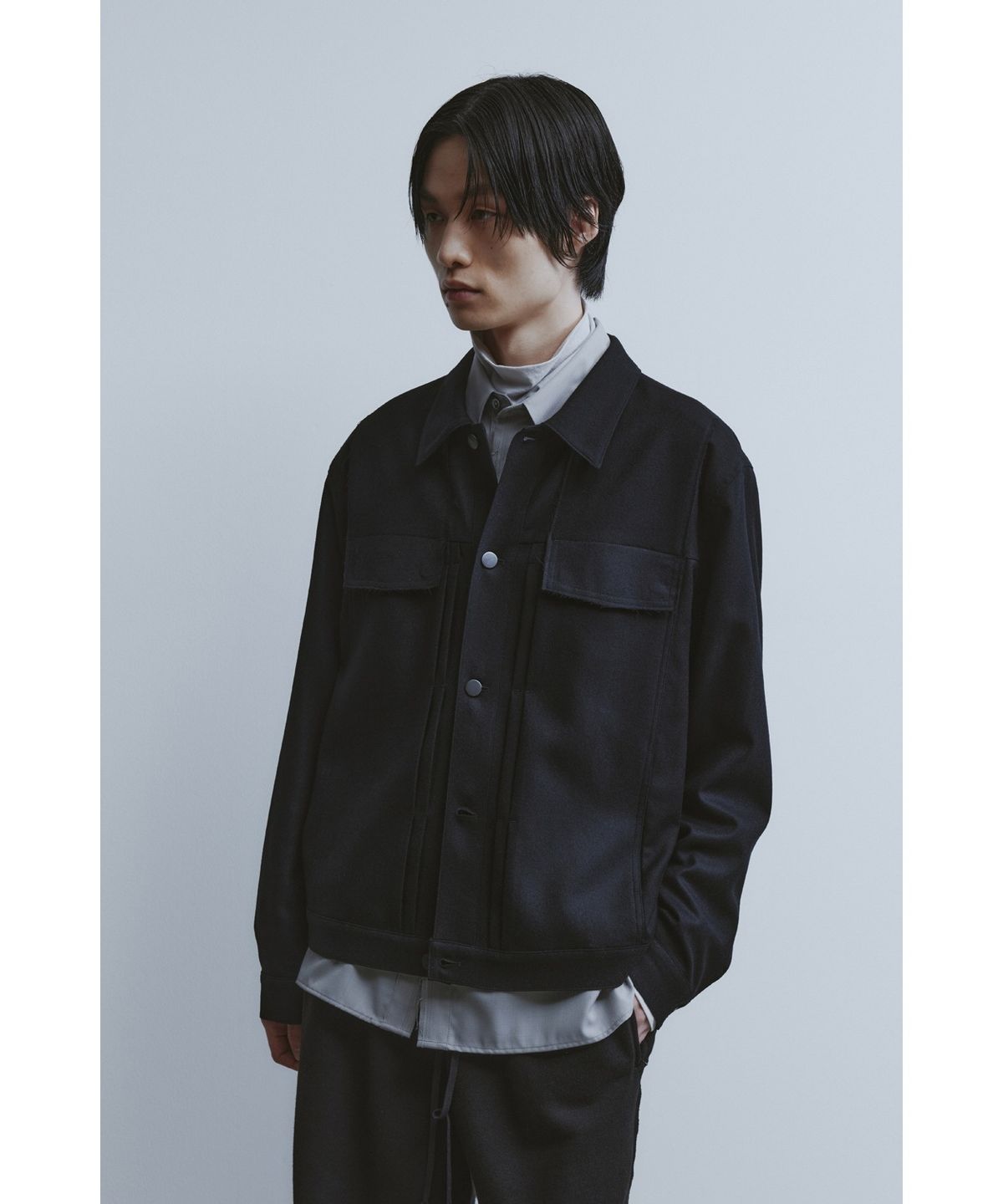 유스(YOUTH) Trucker Jacket - Black
