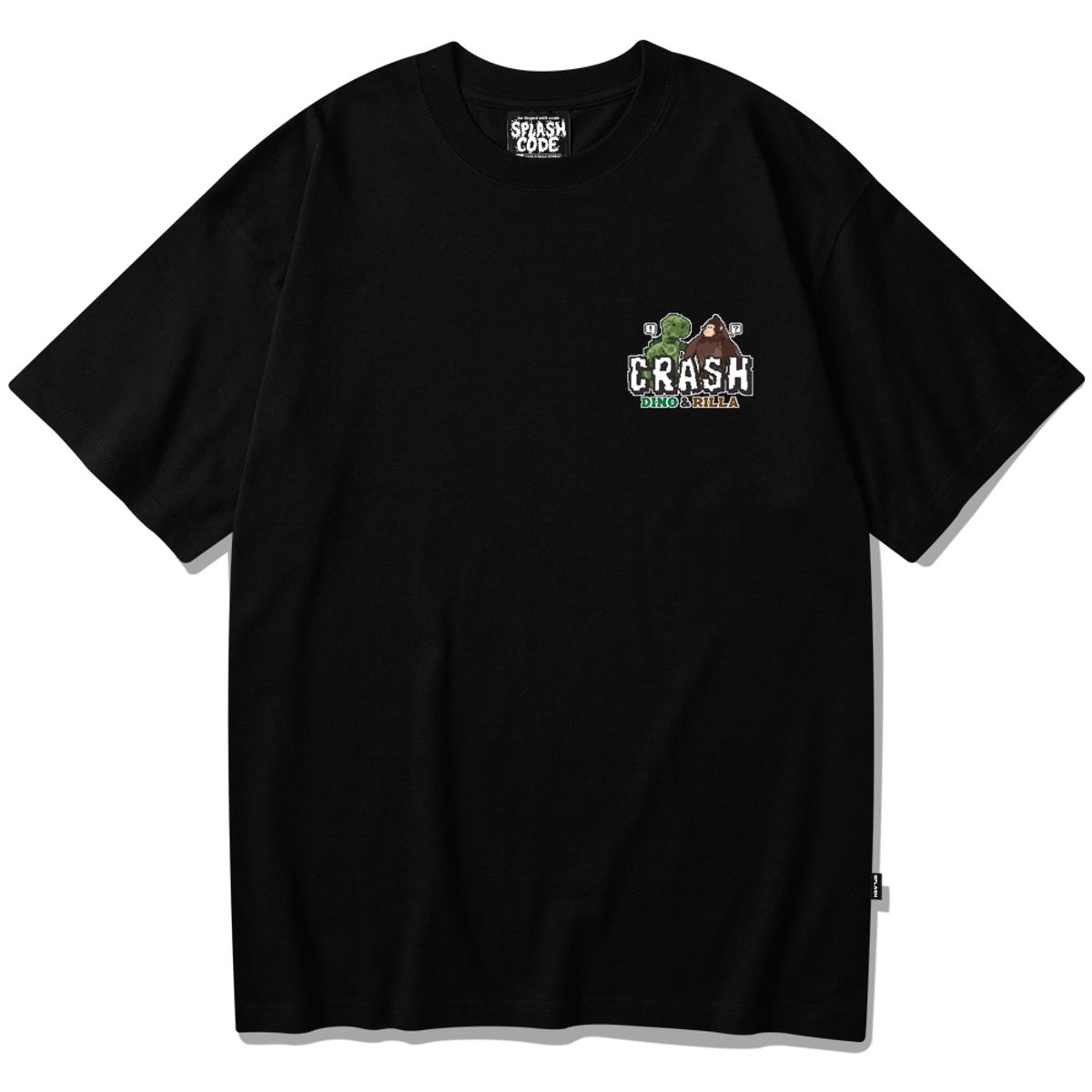 스플래시코드(SPLASHCODE) 반팔 티셔츠 블랙 - 크래시(Crash)