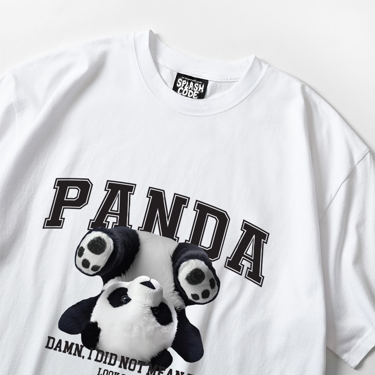 스플래시코드(SPLASHCODE) 반팔 티셔츠 화이트 - 팬더(Panda)