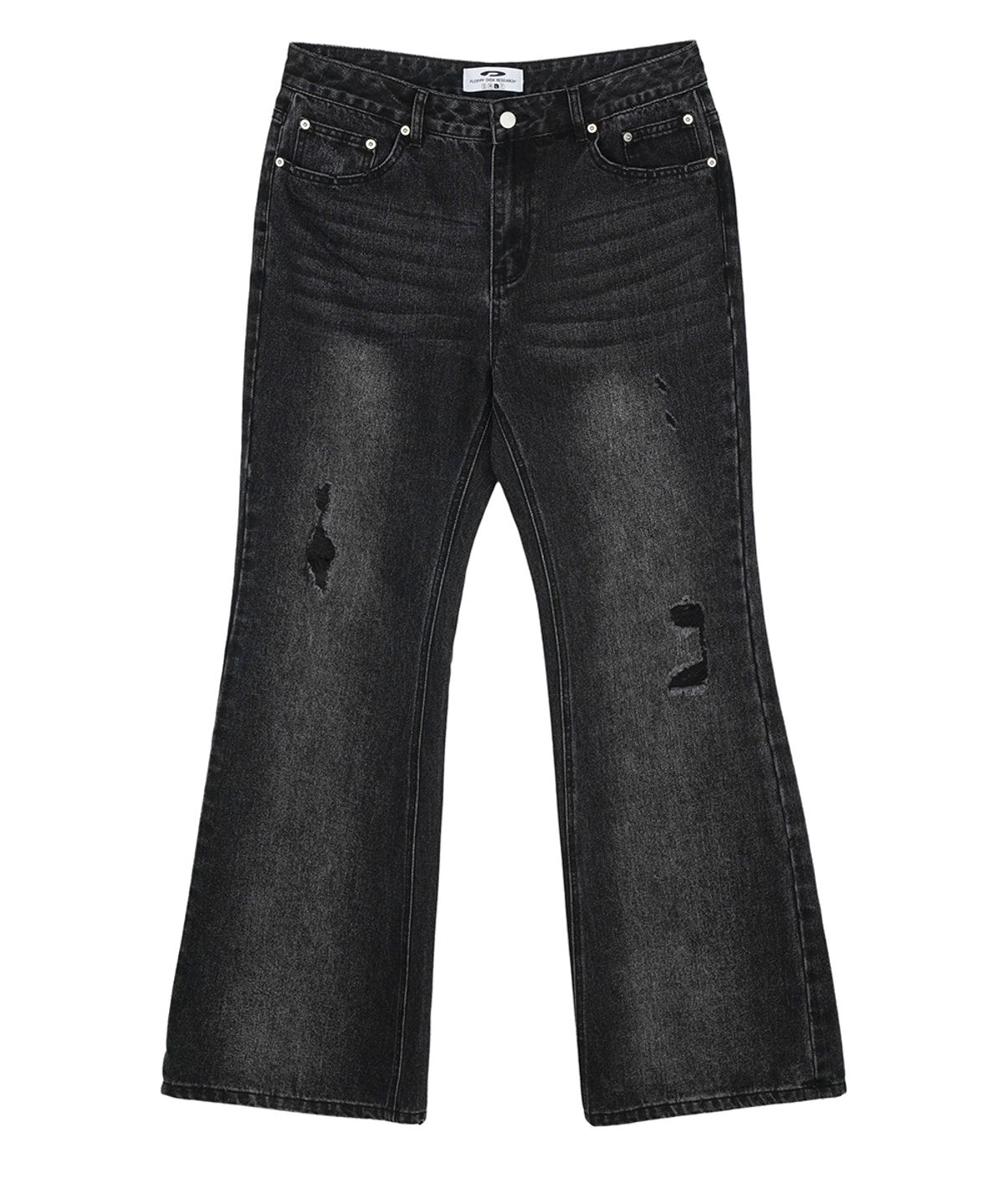 에프디알(FDR) Womans Vintage Boots Cut Denim Jeans Black