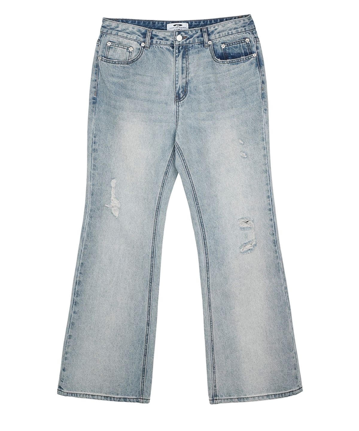 에프디알(FDR) Womans Vintage Boots Cut Denim Jeans Blue