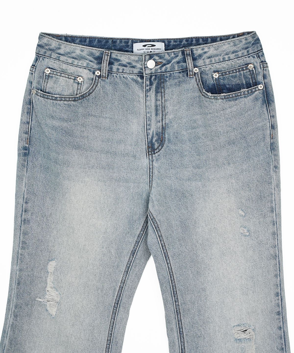 에프디알(FDR) Womans Vintage Boots Cut Denim Jeans Blue