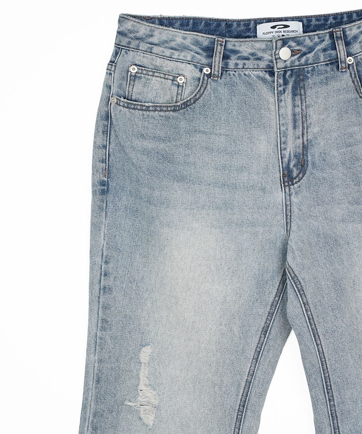 에프디알(FDR) Womans Vintage Boots Cut Denim Jeans Blue
