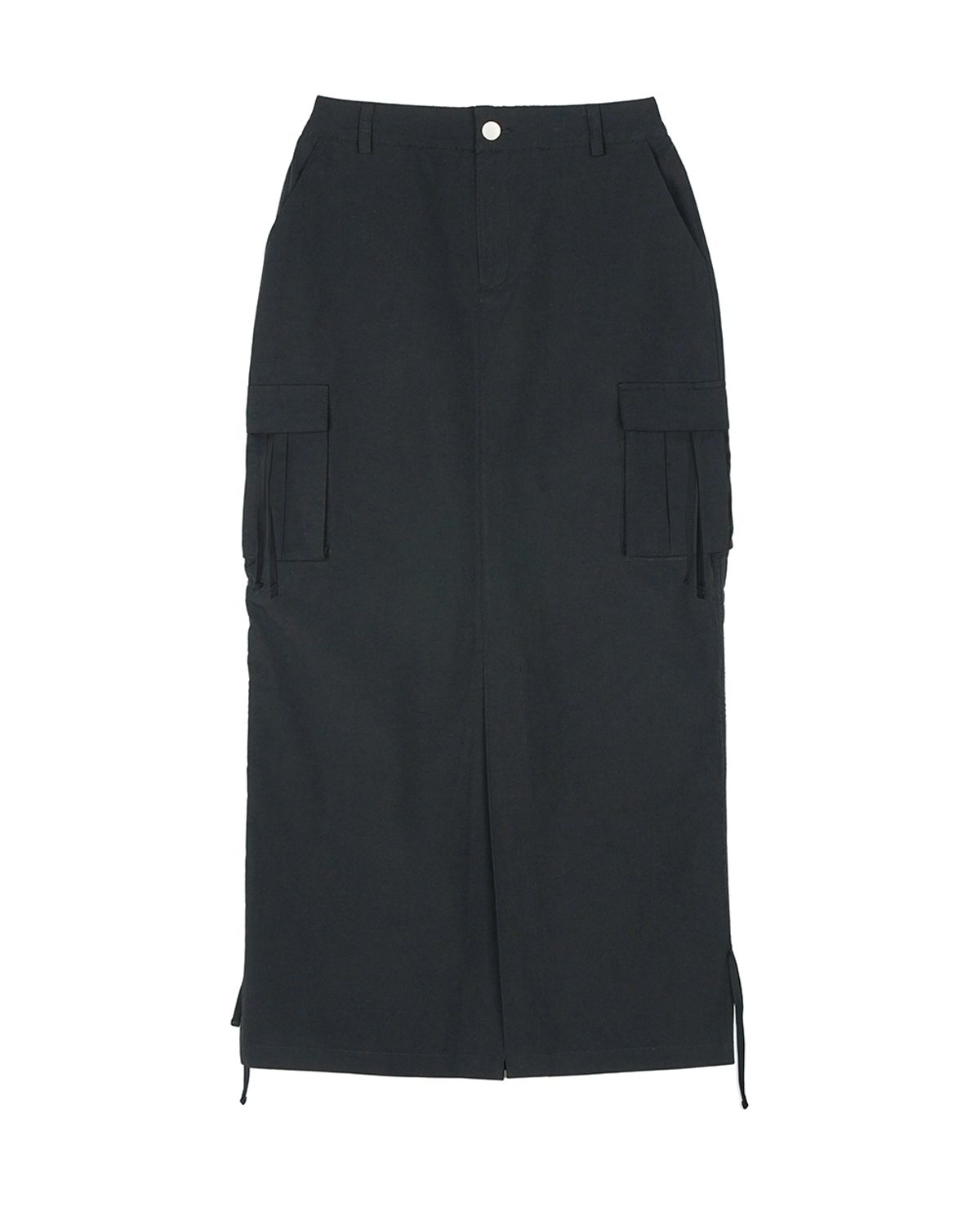 에프디알(FDR) Side String Long Skirt Black