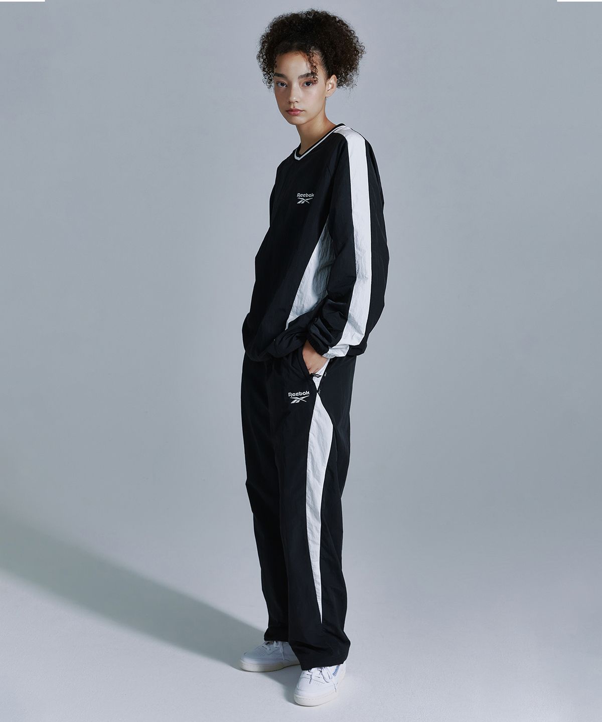 리복(REEBOK) 라이벌 웜업 팬츠 - 블랙
