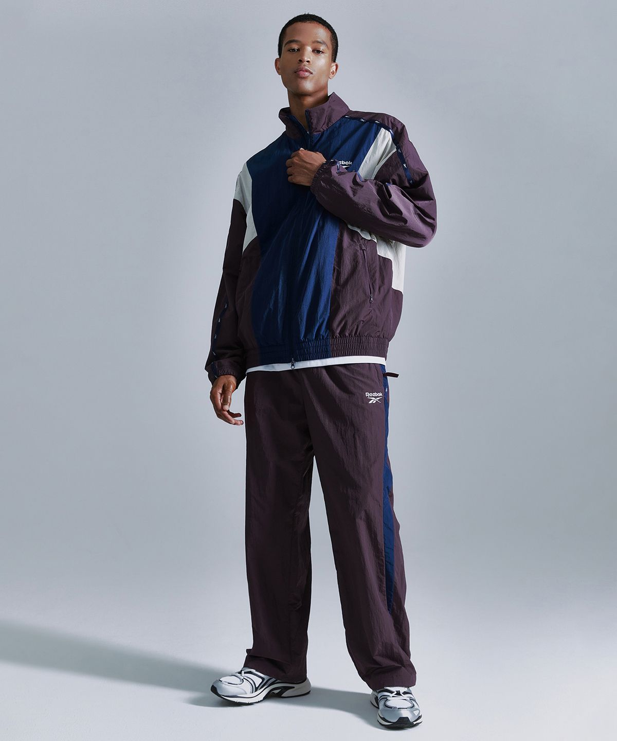 리복(REEBOK) 라이벌 웜업 팬츠 - 버건디