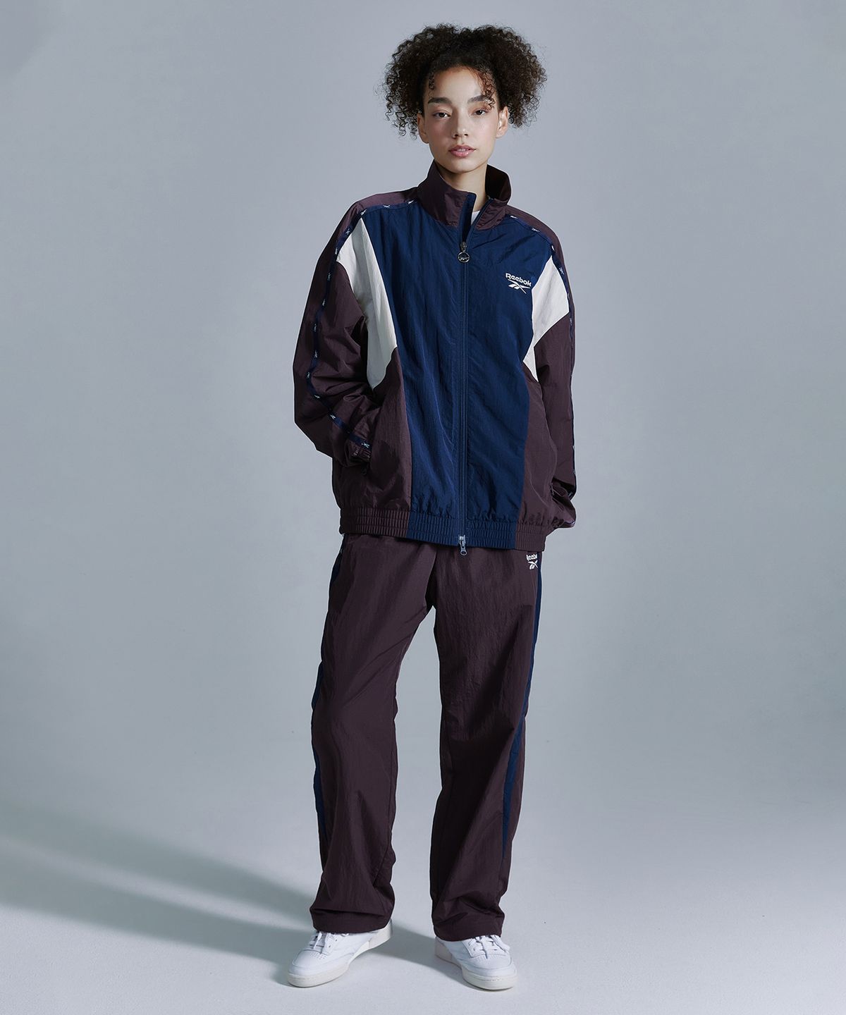 리복(REEBOK) 라이벌 웜업 팬츠 - 버건디