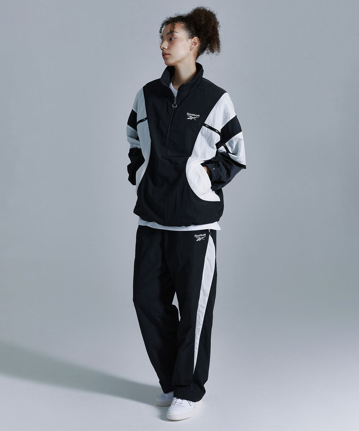 리복(REEBOK) 라이벌 더블 커브 아노락 - 블랙