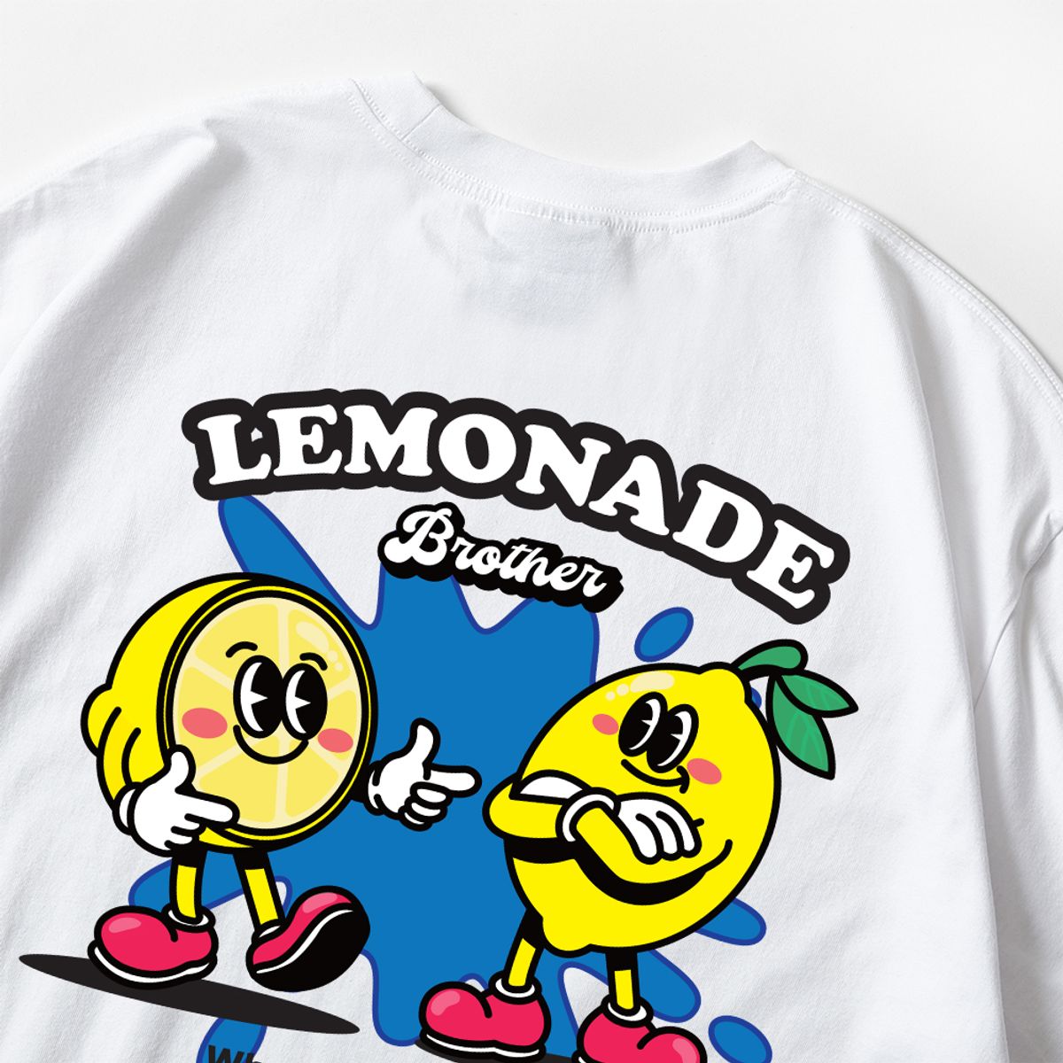 스플래시코드(SPLASHCODE) 반팔 티셔츠 화이트 - 레몬에이드 브로(Lemonade Bro)