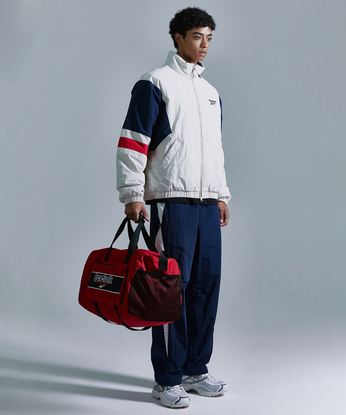 리복(REEBOK) 포켓 더플백 - 레드