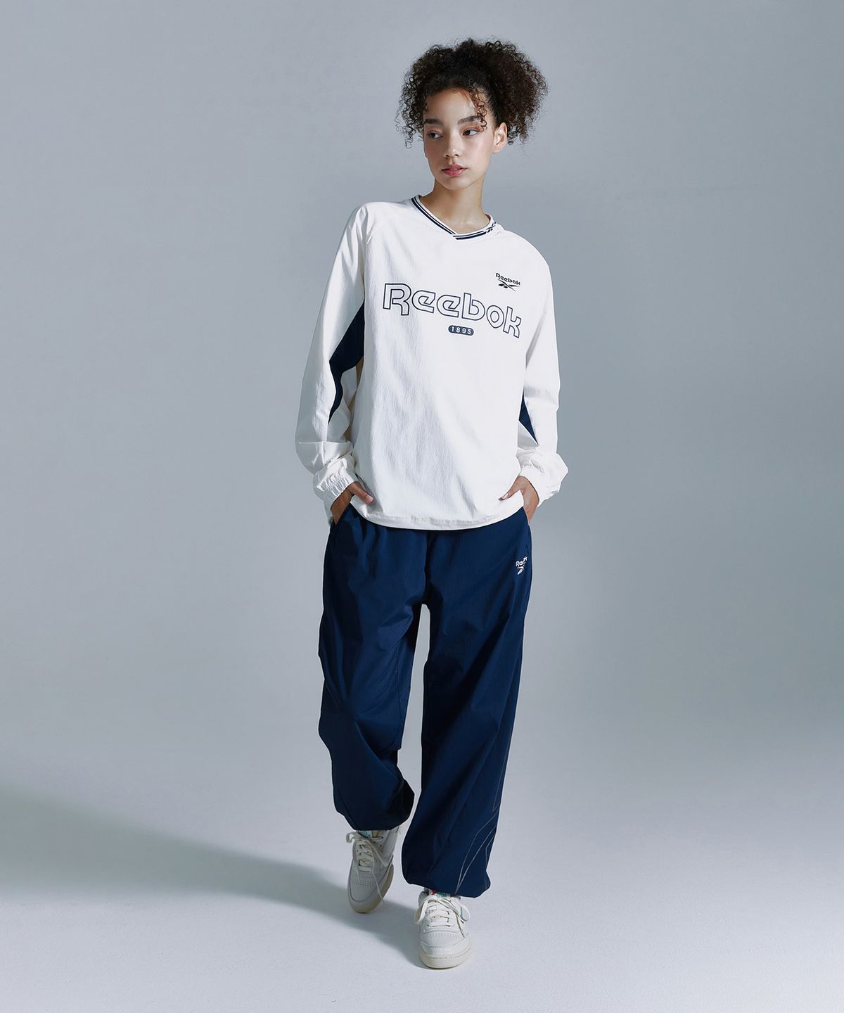 리복(REEBOK) 플로우 웜업 조거 팬츠 - 네이비