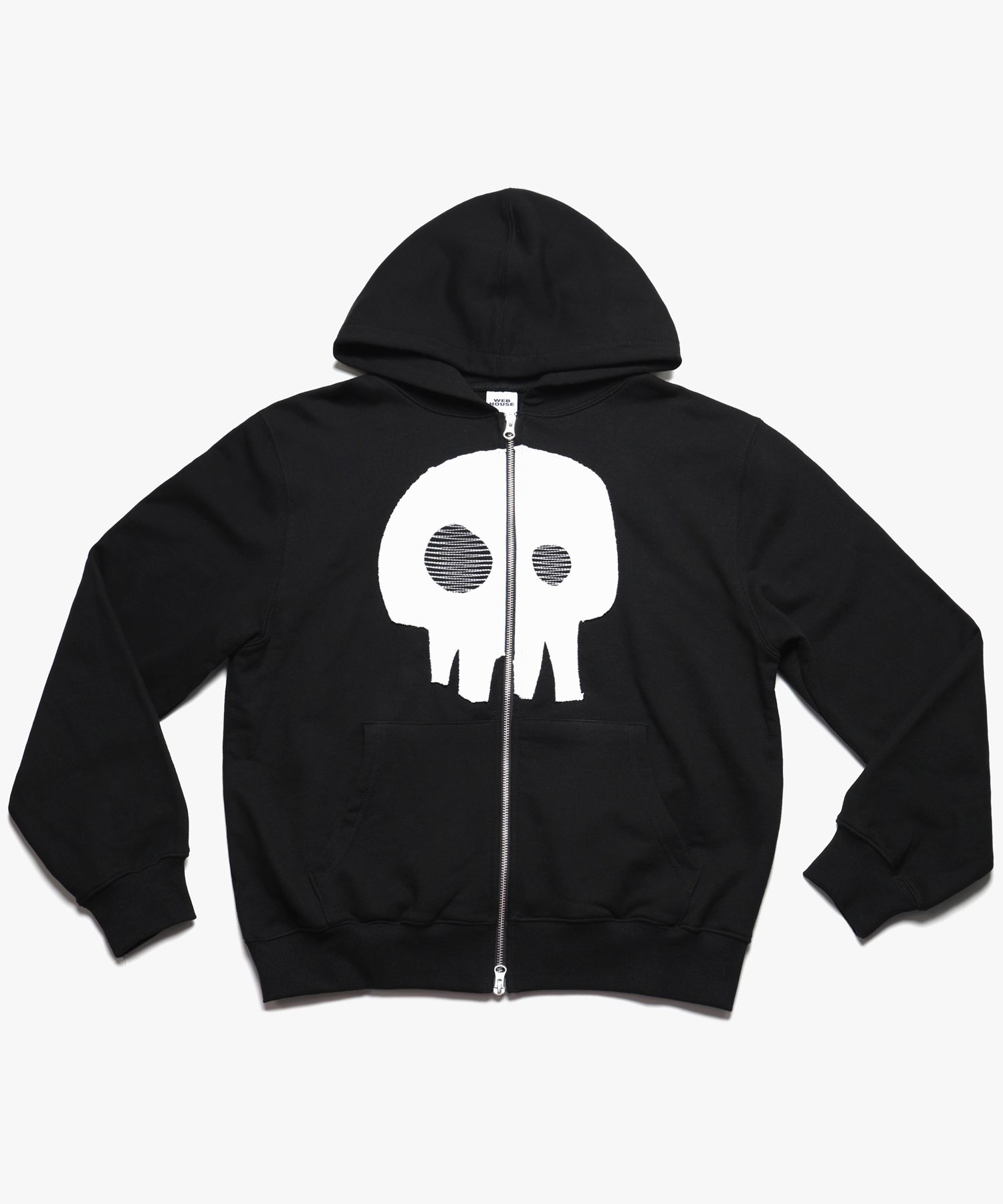 MUSINSA公式 | WEBHOUSE カワイ スカル ダメージ フードパーカー