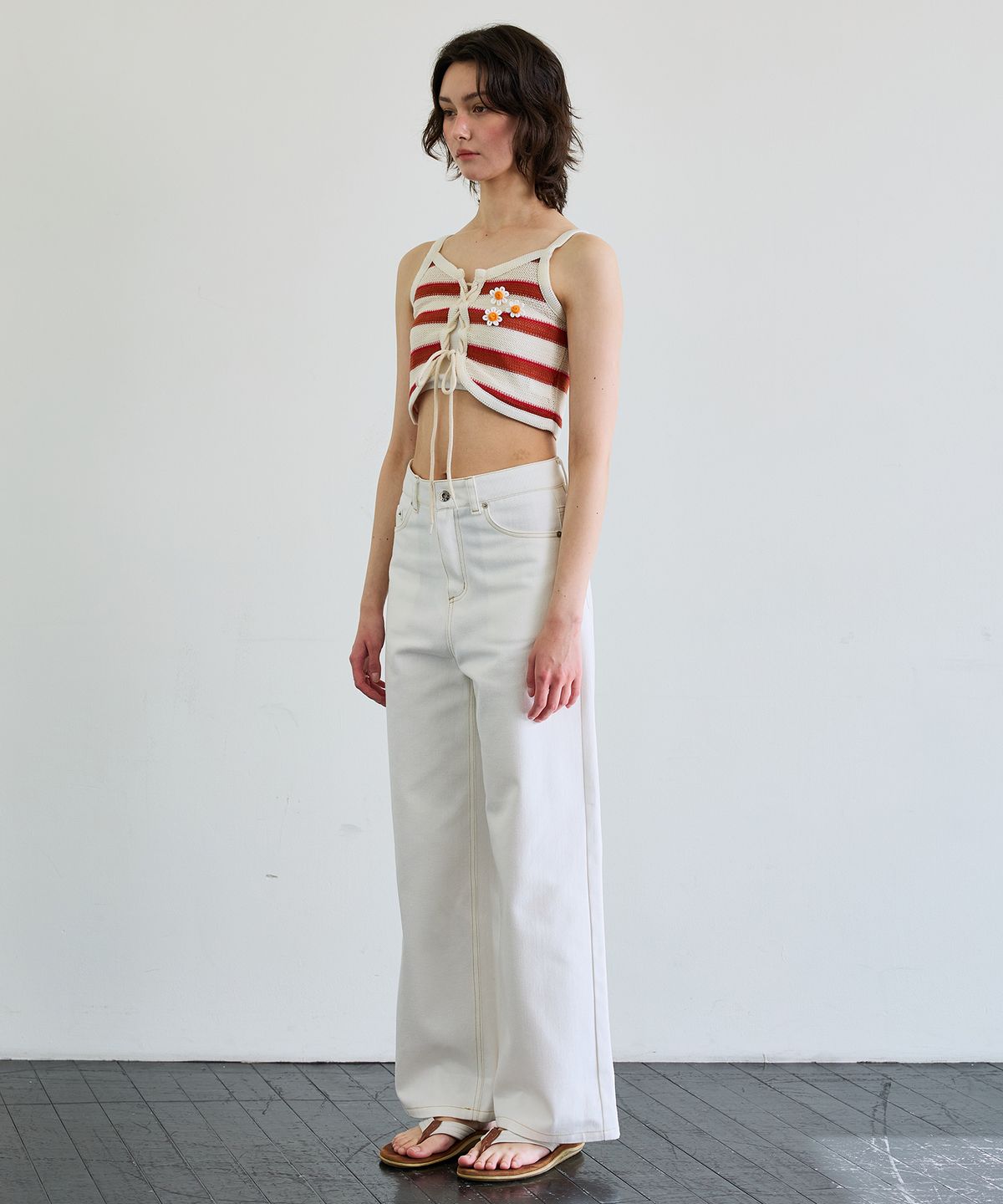 아리킴(ARIKIM) MIMI STRIPE SLEEVELESS / RED
