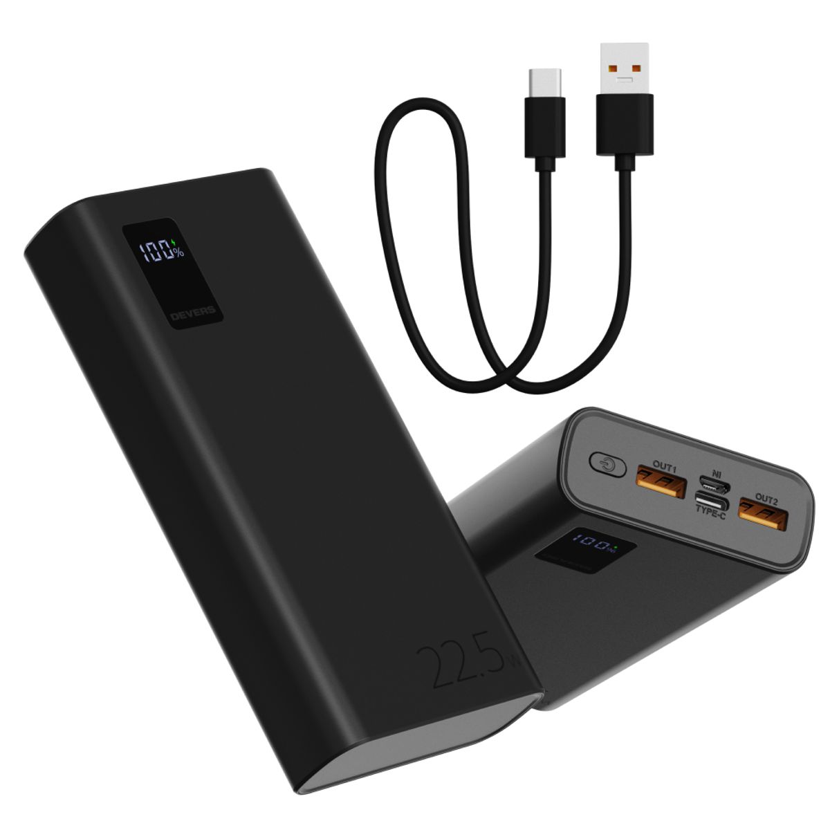 디버스(DEVERS) 20,000mAh 22.5W 고속충전 대용량 보조배터리
