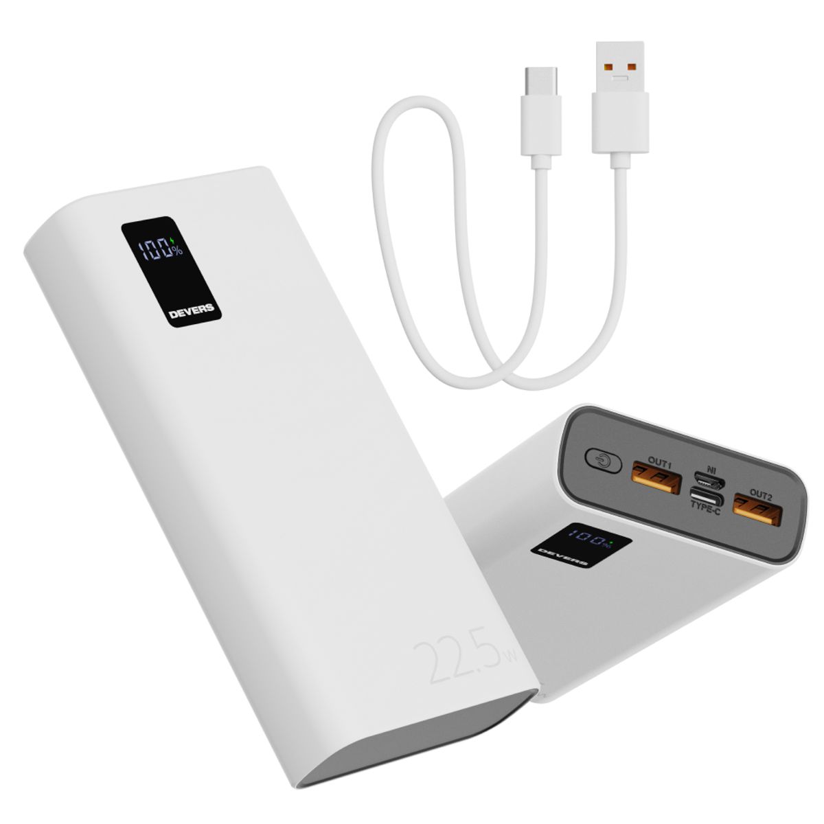디버스(DEVERS) 20,000mAh 22.5W 고속충전 대용량 보조배터리