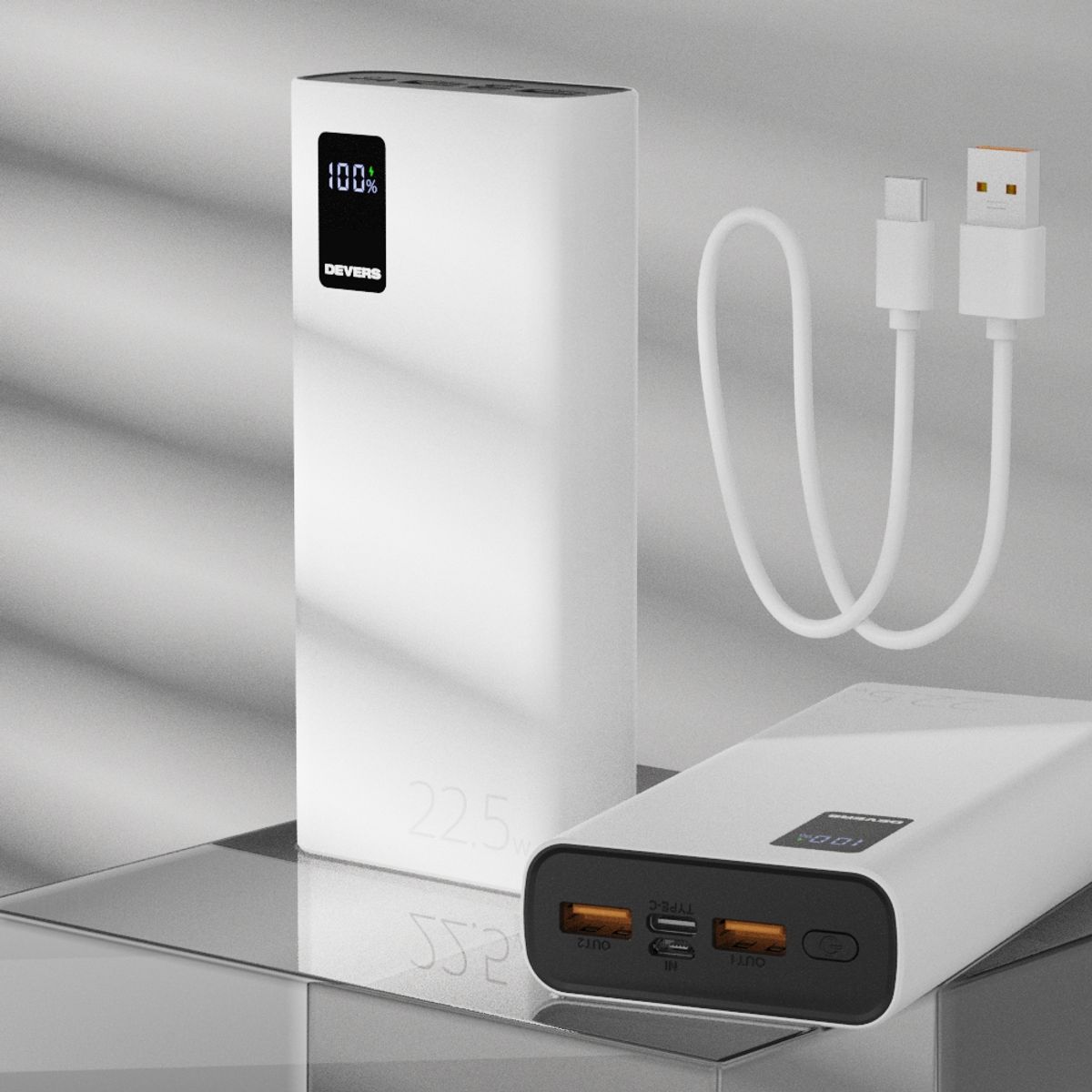 디버스(DEVERS) 20,000mAh 22.5W 고속충전 대용량 보조배터리