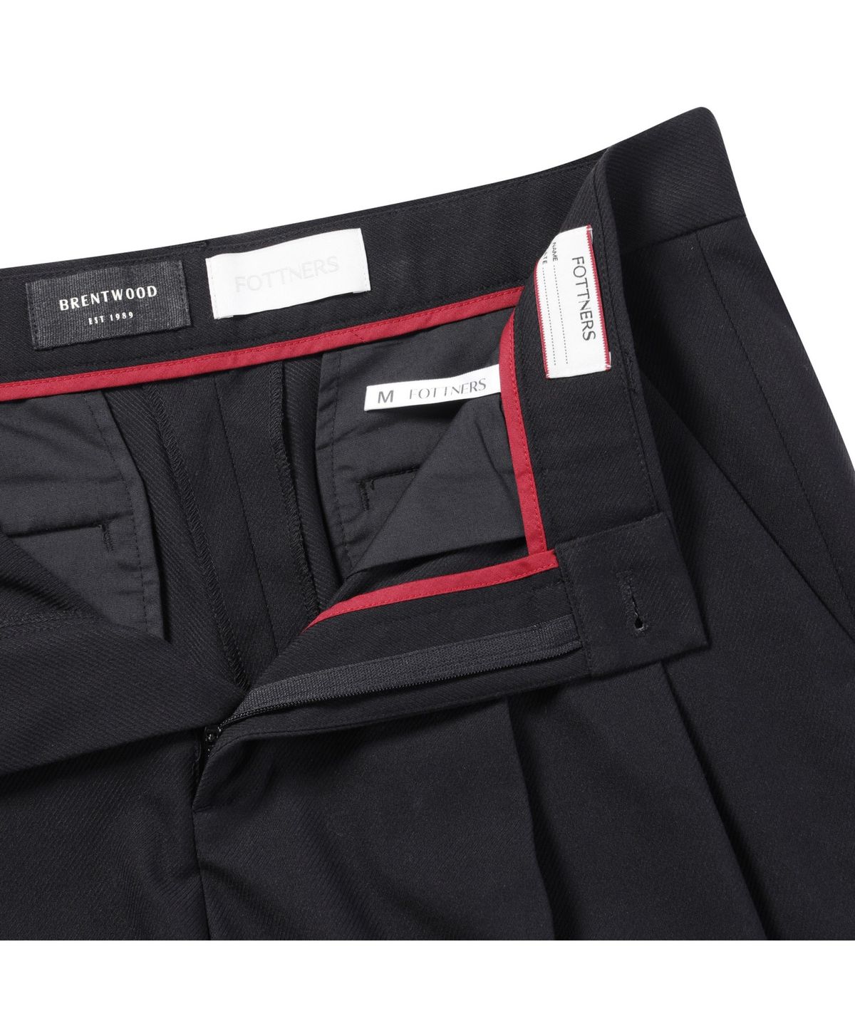브렌우드(BRENTWOOD) [브렌우드X포트너스] Two Tuck Wide Slacks BIPNX24911BKX