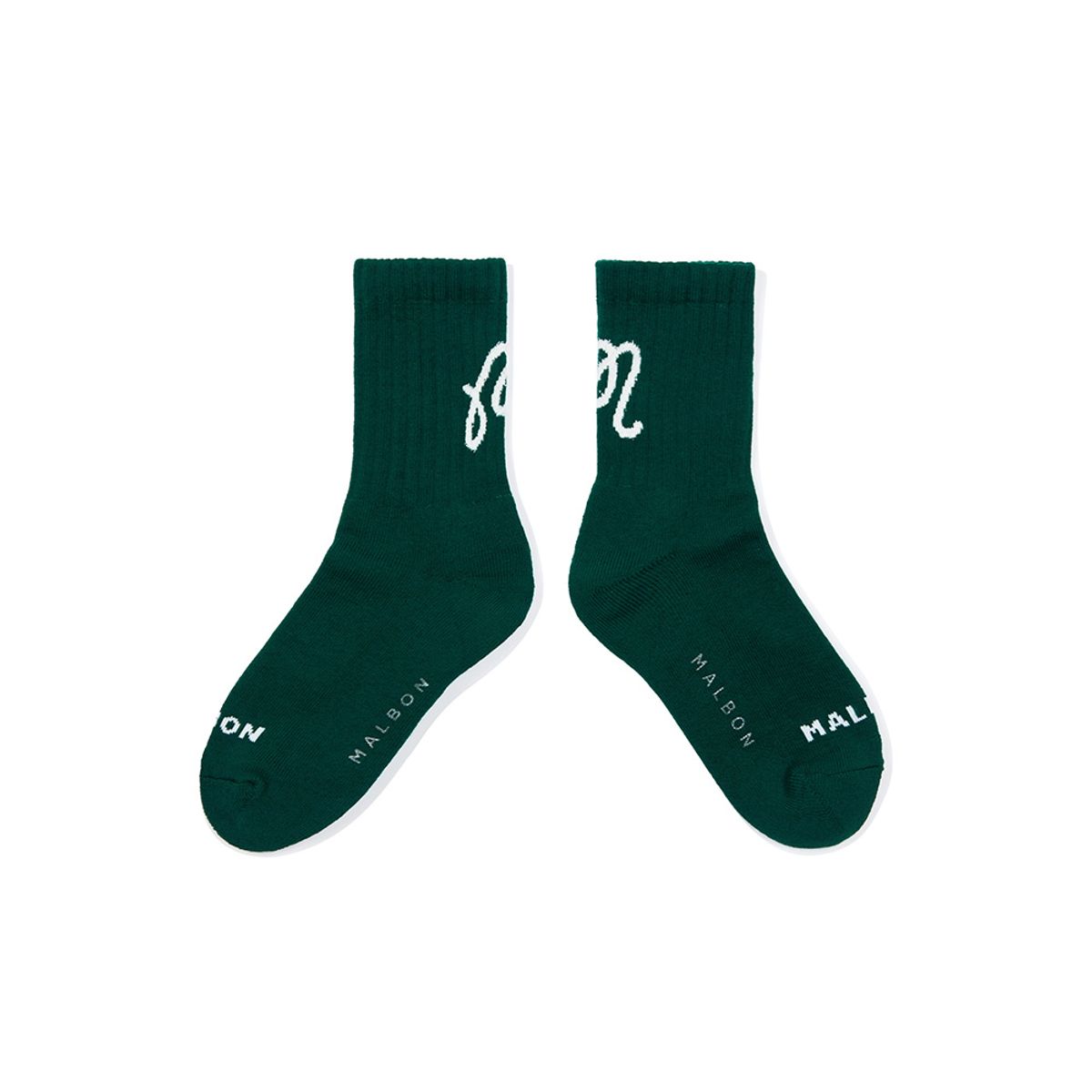 말본 골프(MALBON GOLF) 말본 빅 로고 레터링 크루삭스 GREEN