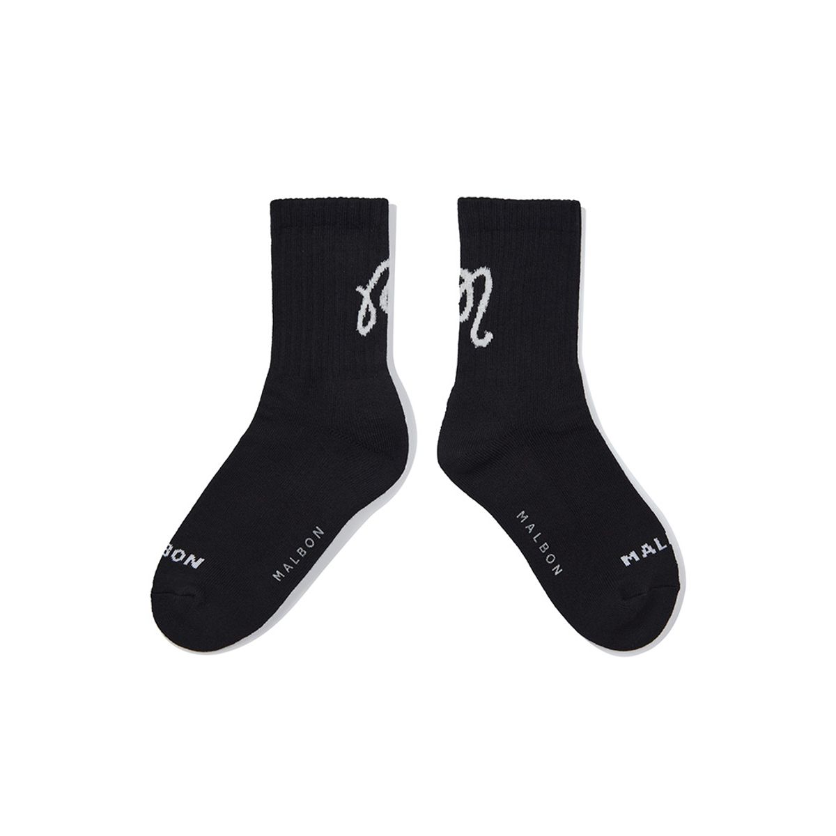말본 골프(MALBON GOLF) 말본 빅 로고 레터링 크루삭스 BLACK