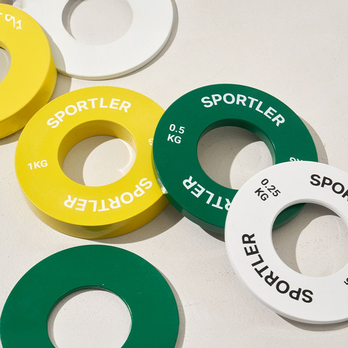 스포틀러(SPORTLER) 경량 원판 세트 0.25kg~1kg