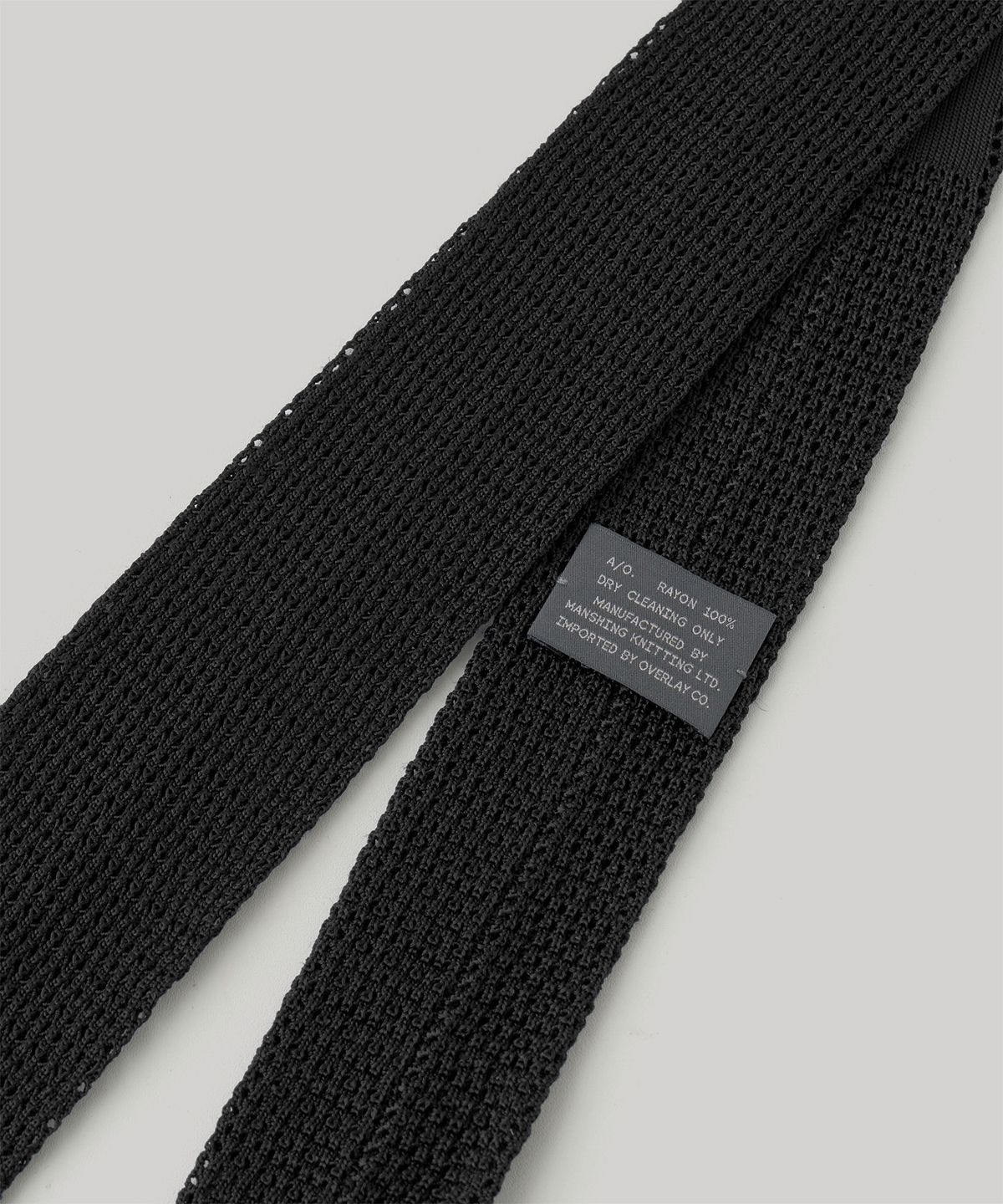 어나더 오피스(ANOTHER OFFICE) Legacy Knit Tie (Black)