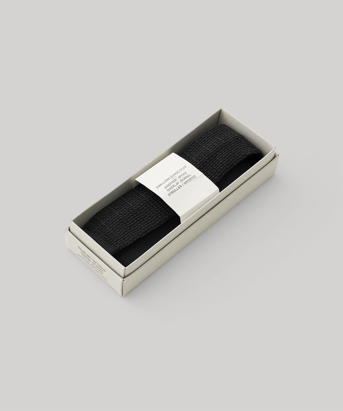 어나더 오피스(ANOTHER OFFICE) Legacy Knit Tie (Black)